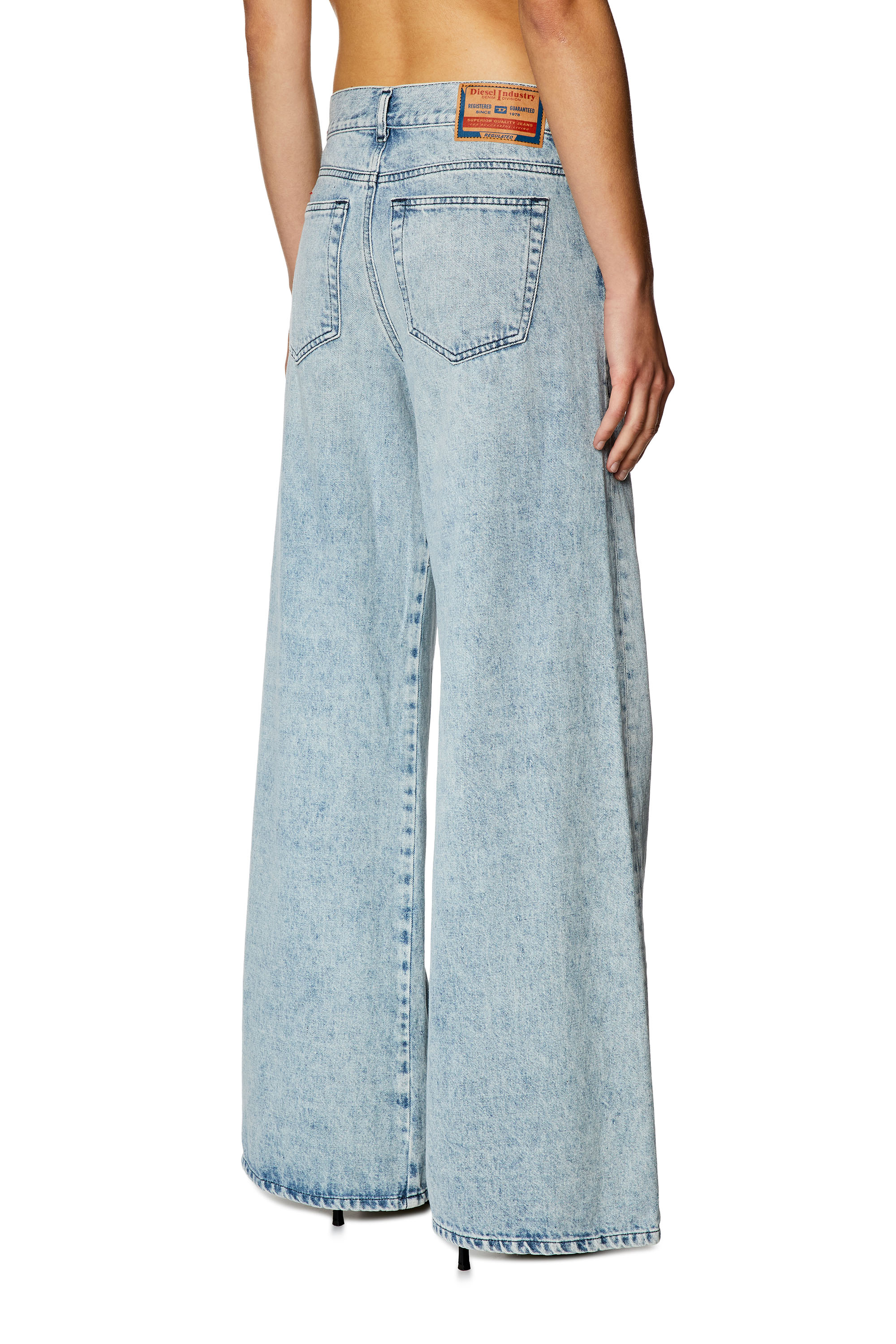 Diesel - Bootcut and Flare Jeans 1978 D-Akemi 09I79, Woman's Bootcut and Flare Jeans - 1978 D-Akemi in Light Blue - 4