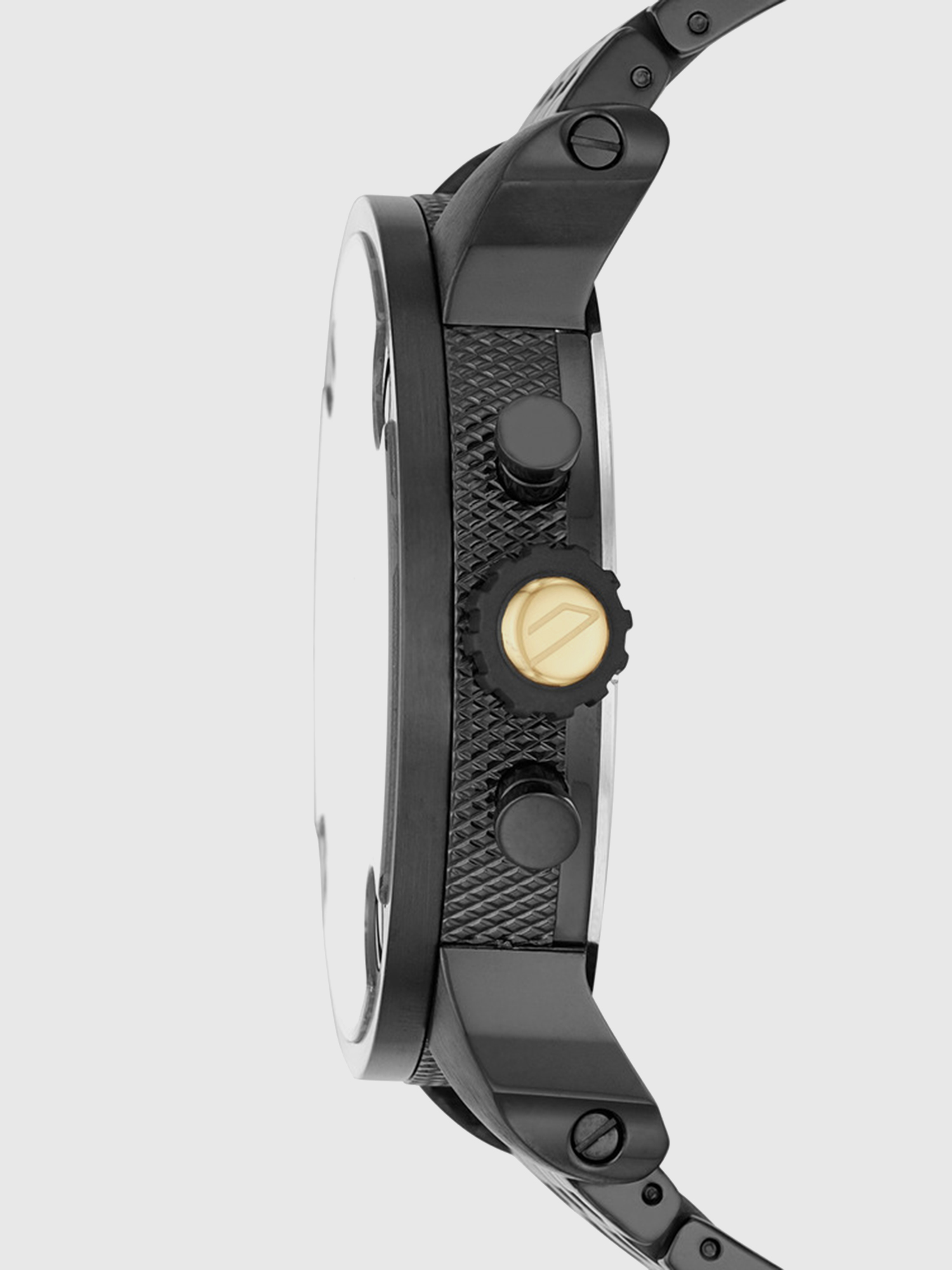 Diesel - DZ7410, Man's Little Daddy seven-link bracelet watch, 52 mm in Black - 2