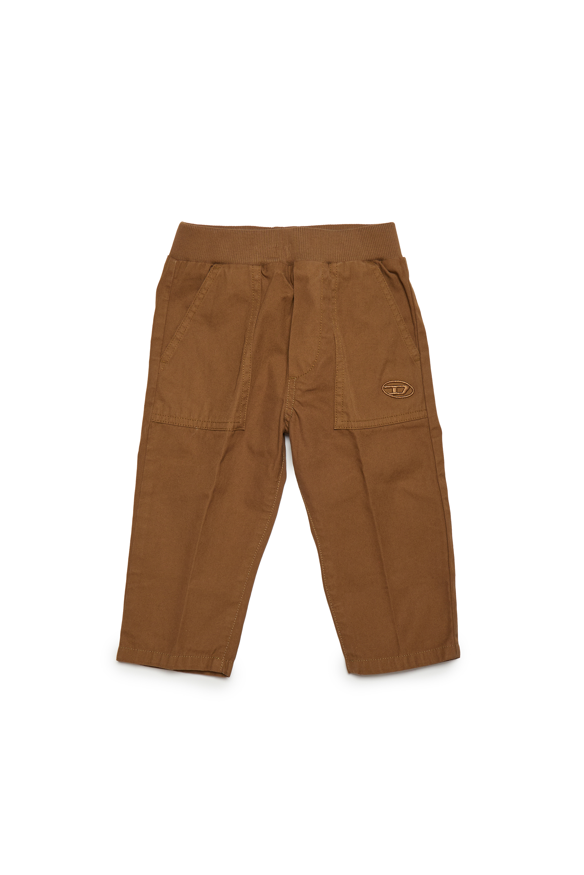 Diesel - PSTAKB, Man's Cotton pants with fatigue pockets in Light Brown - 1