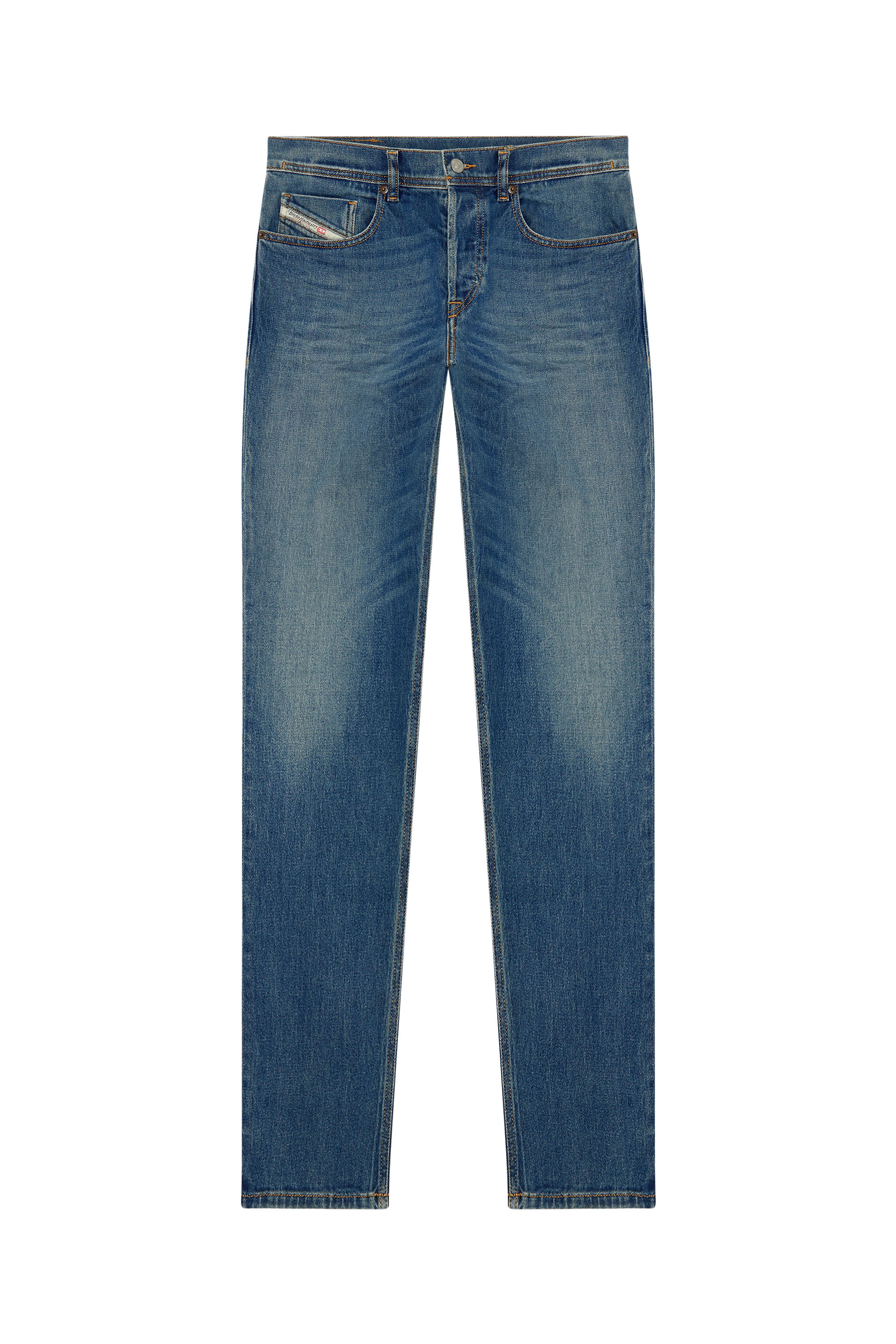 Diesel - Tapered Jeans 2023 D-Finitive 09F88, Man's Tapered Jeans - 2023 D-Finitive in Medium blue - 3