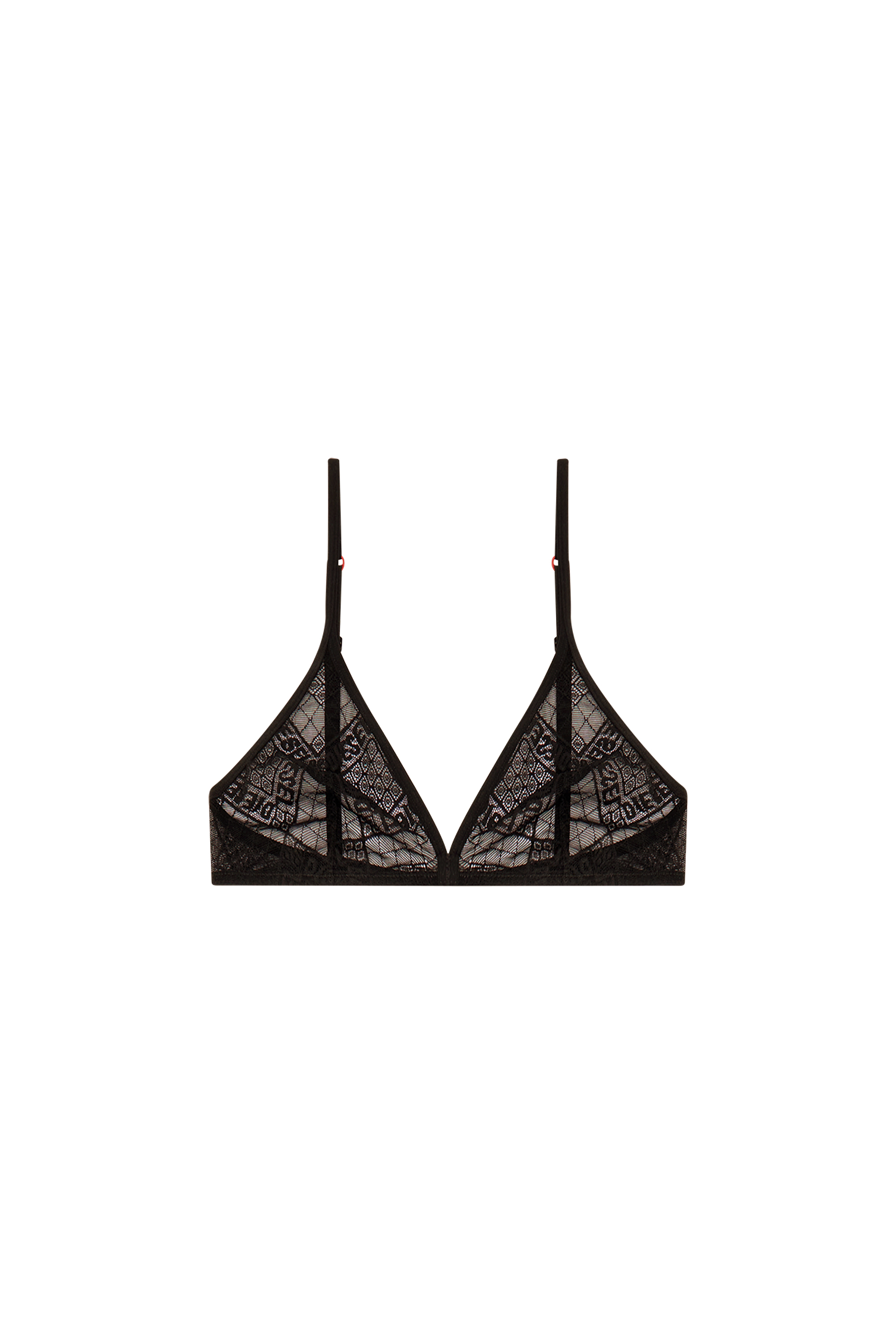 Diesel - UFSB-MUSA, Woman's Stretch-lace bralette in Black - 4