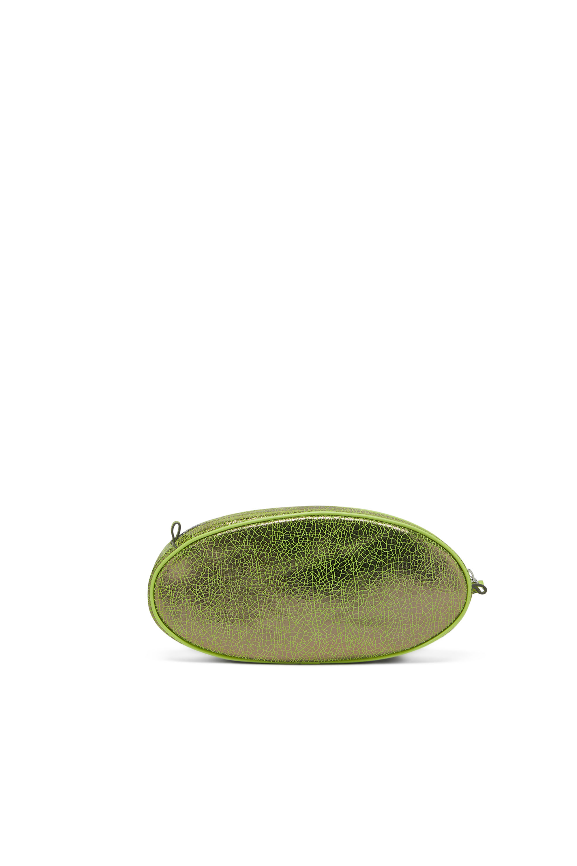 Diesel - 1DR-POUCH, Woman's 1DR-Pouch - Crossbody bag in cracked leather in Green - 2