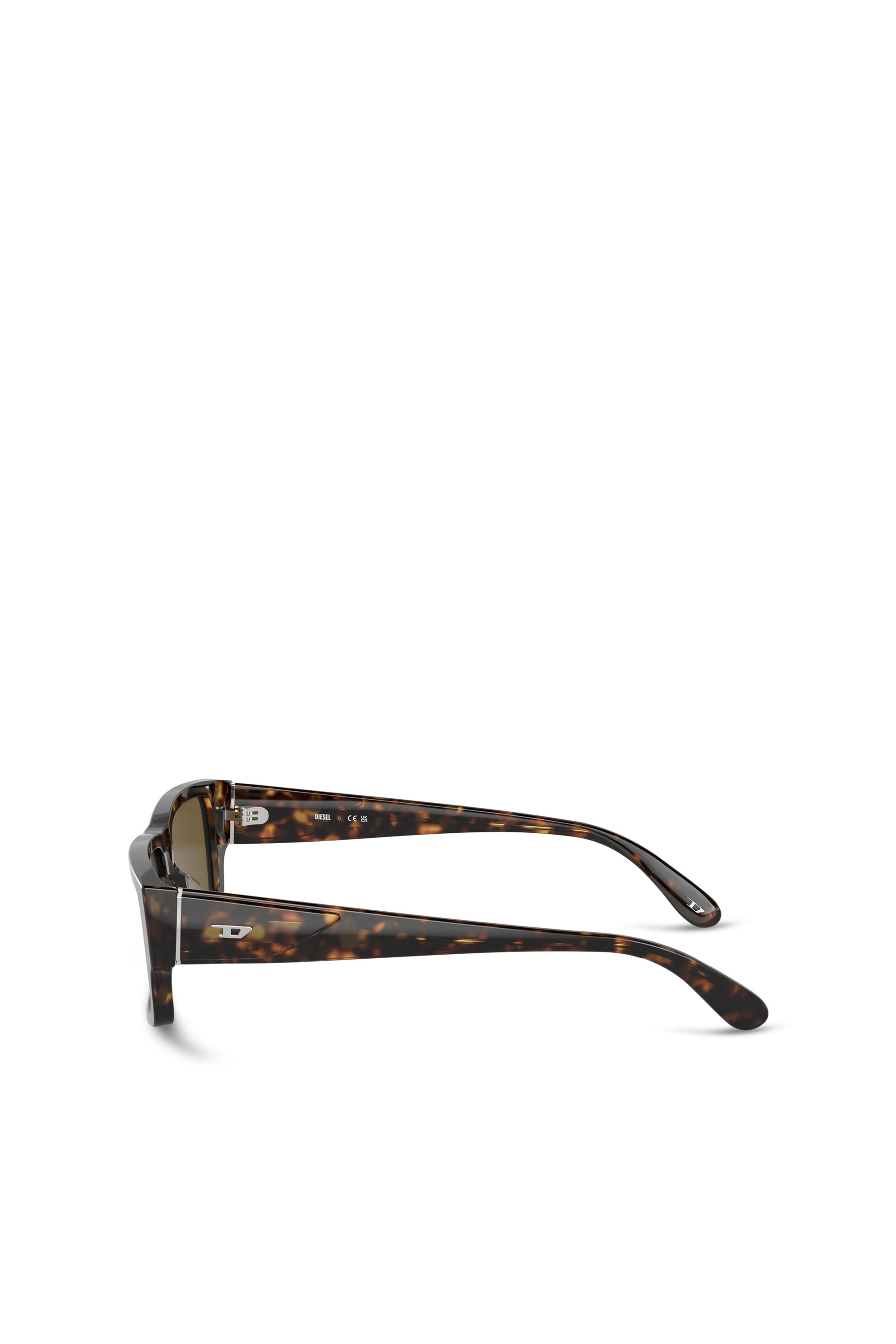Diesel - 0DL2003 SIZE 57, Man's Rectangle sunglasses in Brown - 3