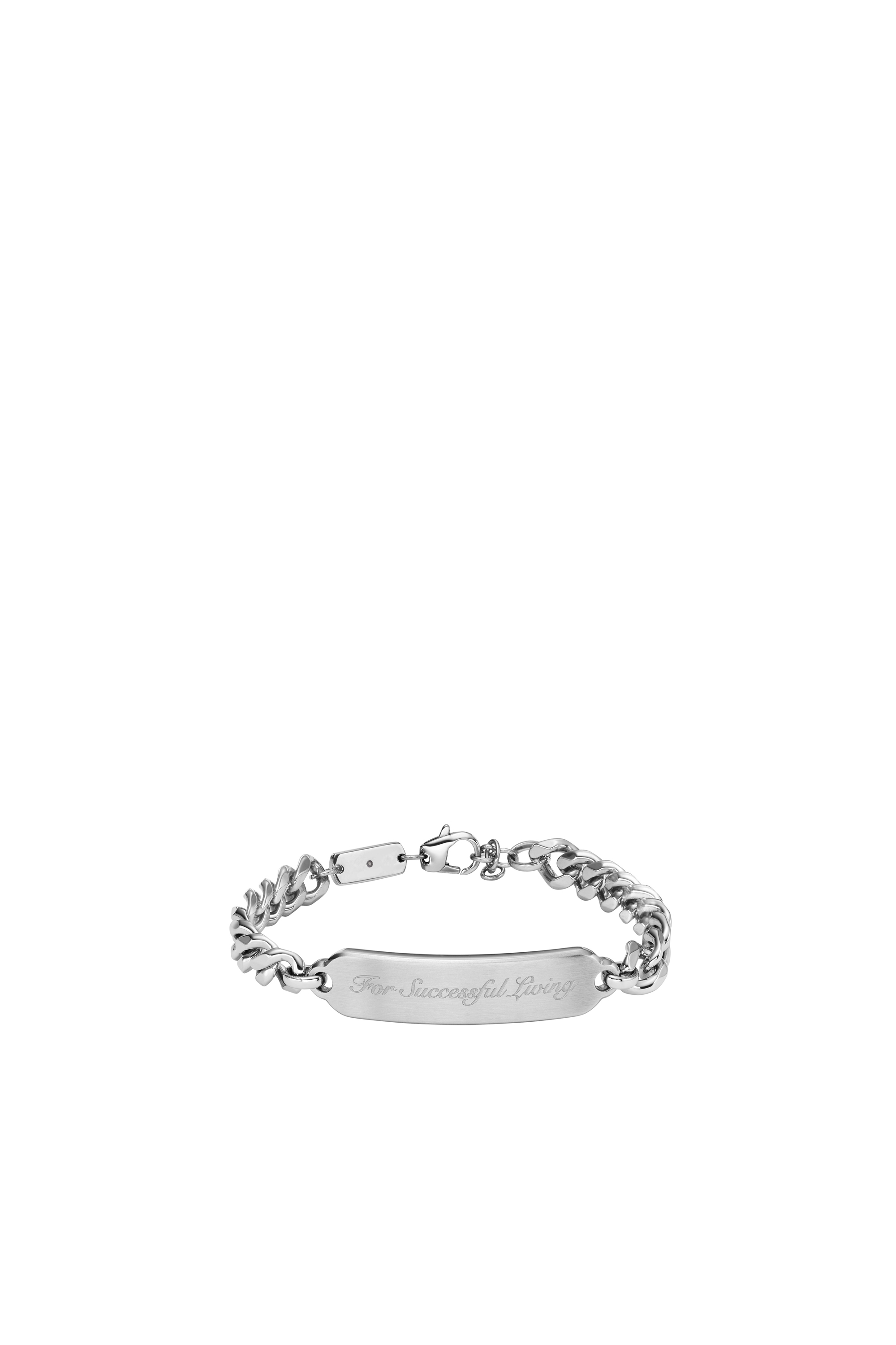 Diesel - DX1405, Unisex's Stainless Steel ID Bracelet in Silver - 1