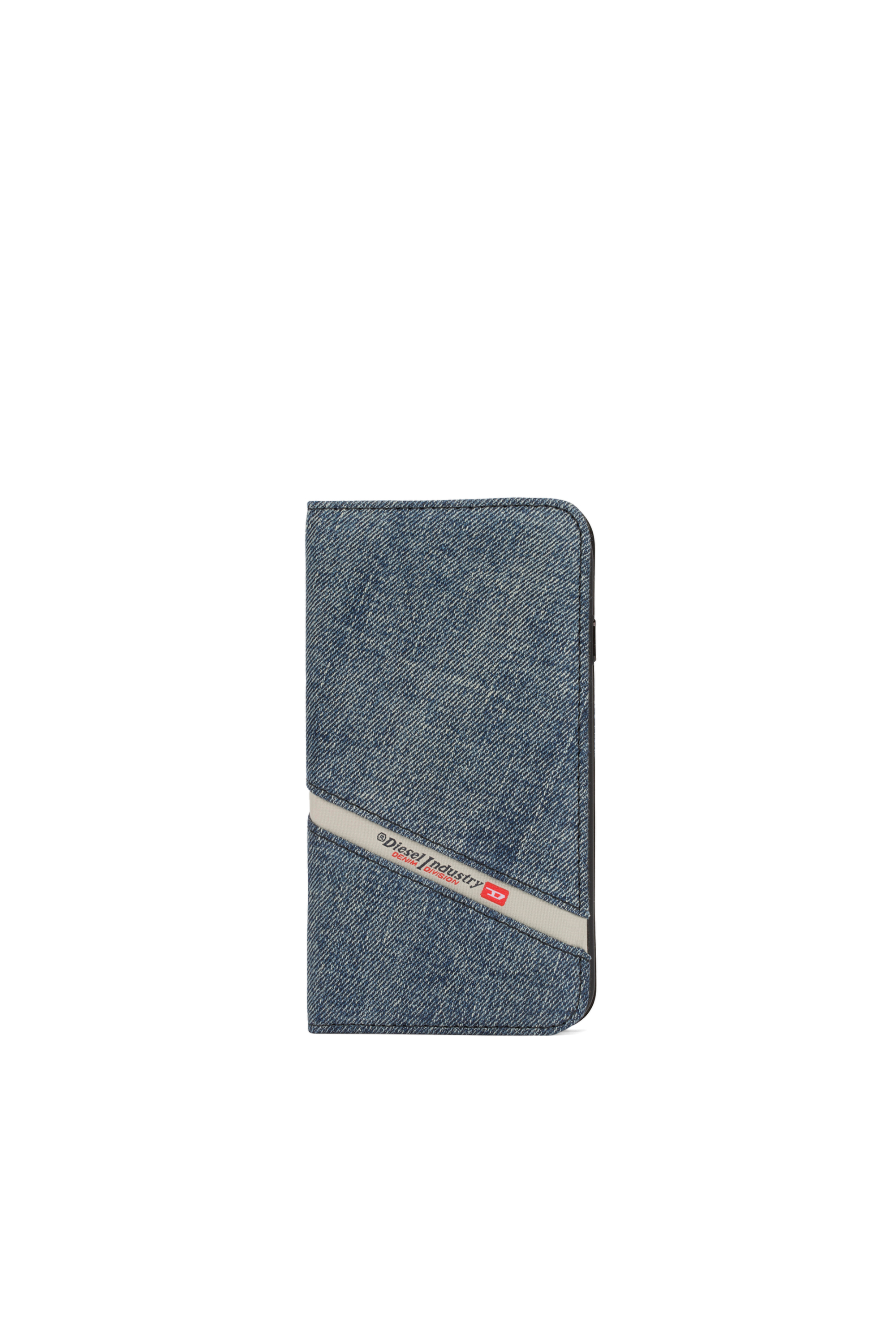 Diesel - DENIM IPHONE 8/7 FOLIO, Unisex's Denim folio, iPhone 8/7 in Blue Jeans - 4