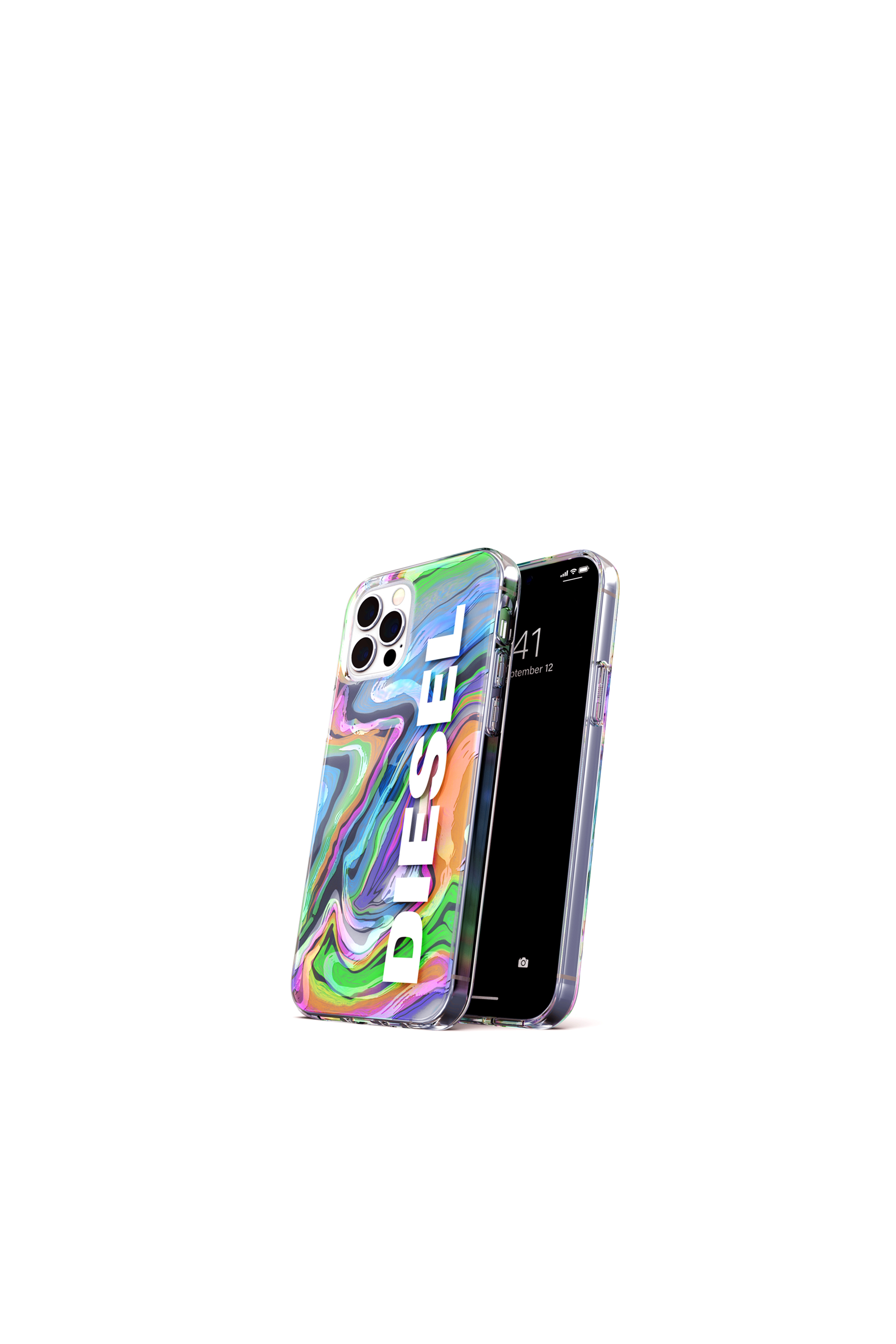 Diesel - 44315  STANDARD CASES, Unisex's Clear case digital holographic for iPhone 12 / 12 Pro in Multicolor - 3