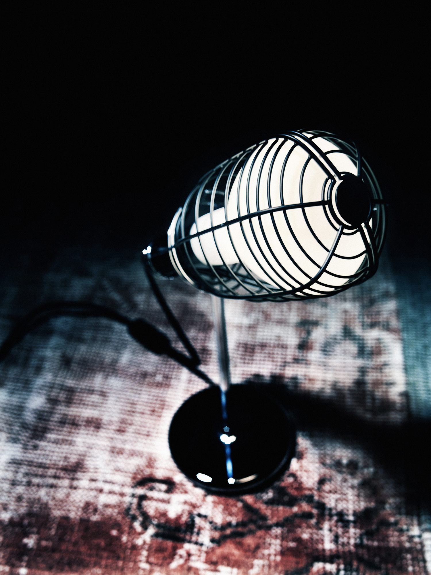 Diesel - CAGE MIC NERO, Unisex's Table lighting with a cage protaction in Black - 3