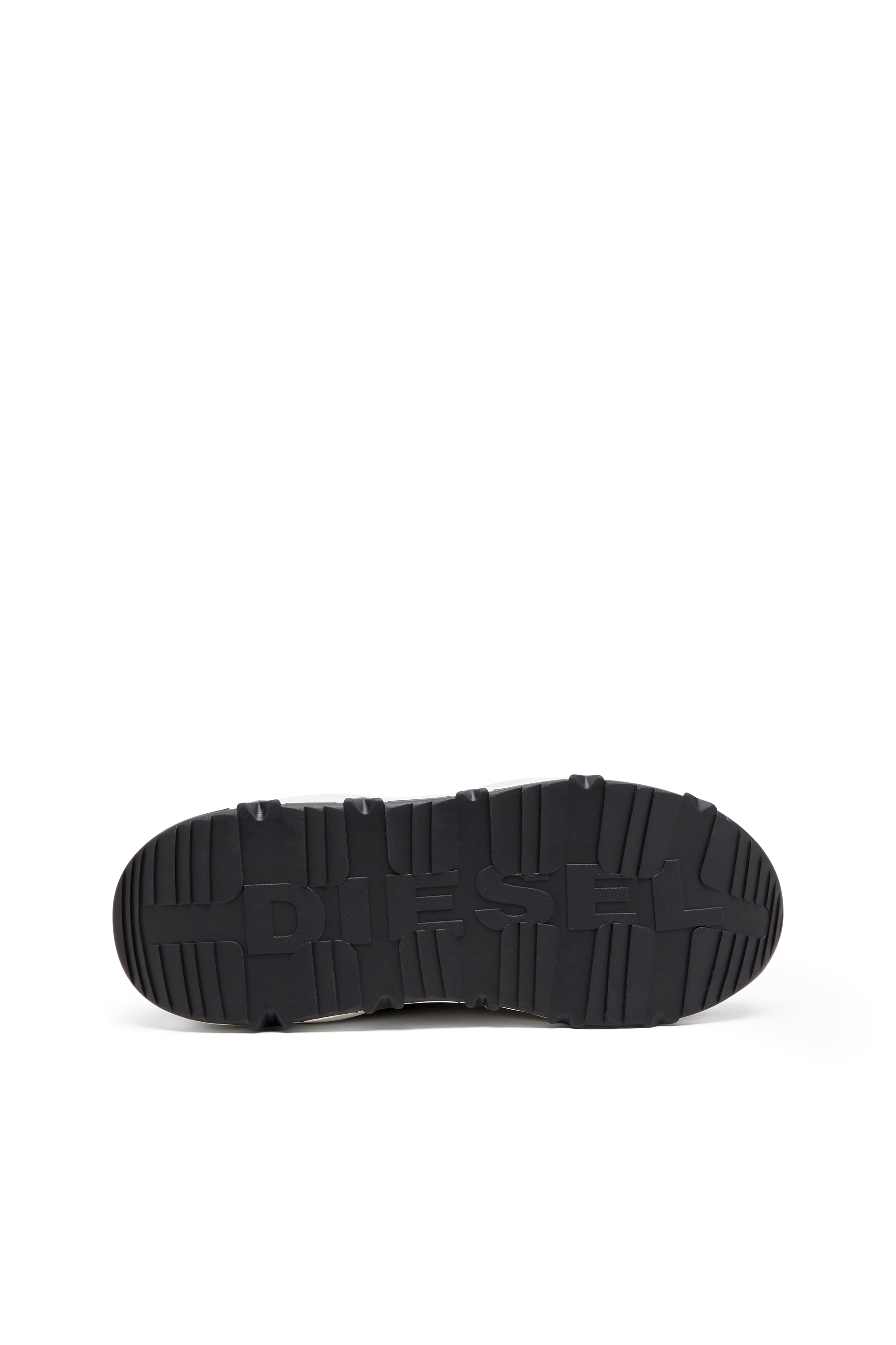 Diesel - S-SAVANNAH W, Woman's S-Savannah-Platform sneakers in suede and mesh in Black - 4