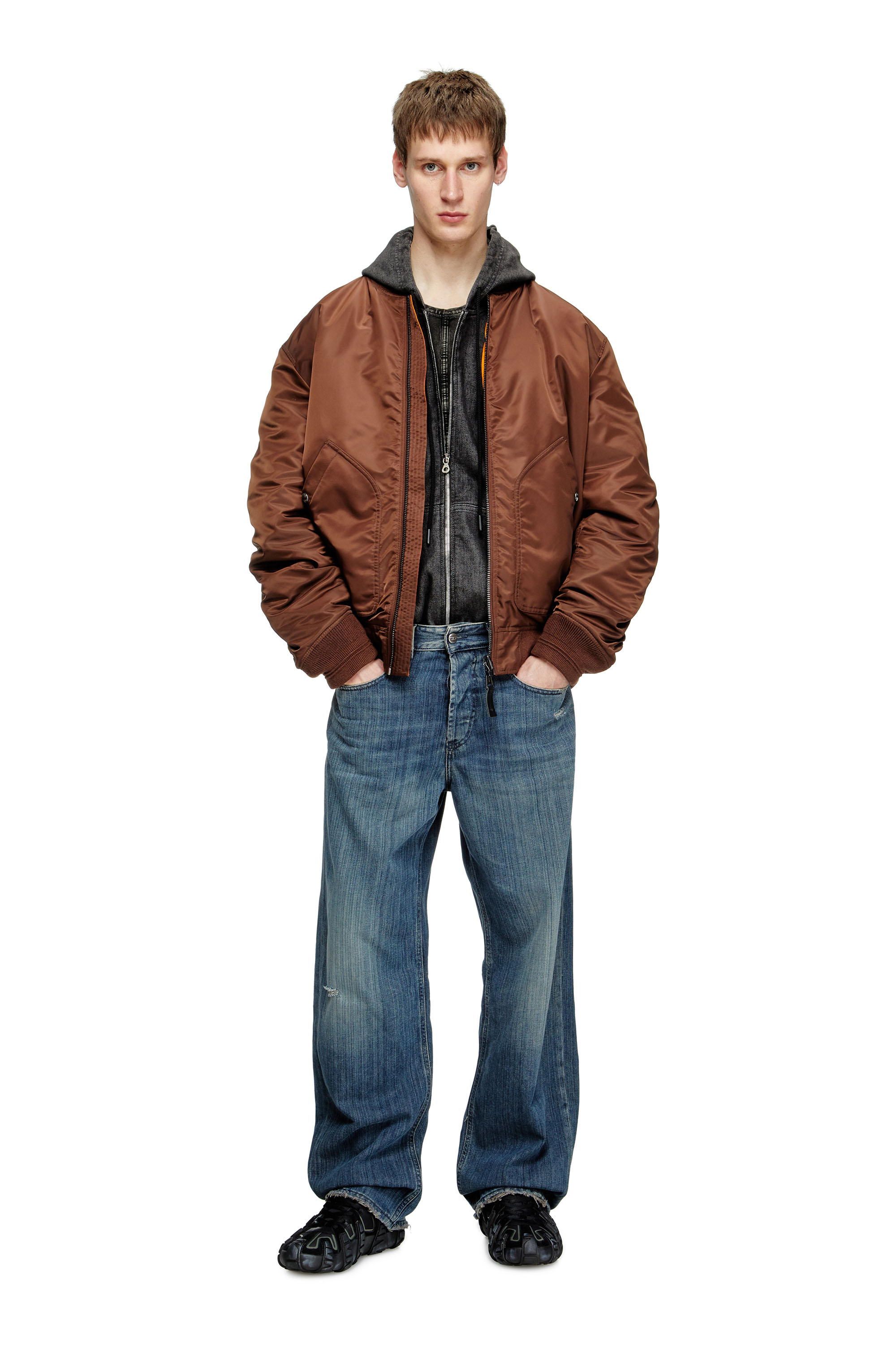 Diesel - Man's Relaxed Jeans 2001 D-Macro 09M09, Dark Blue - 1