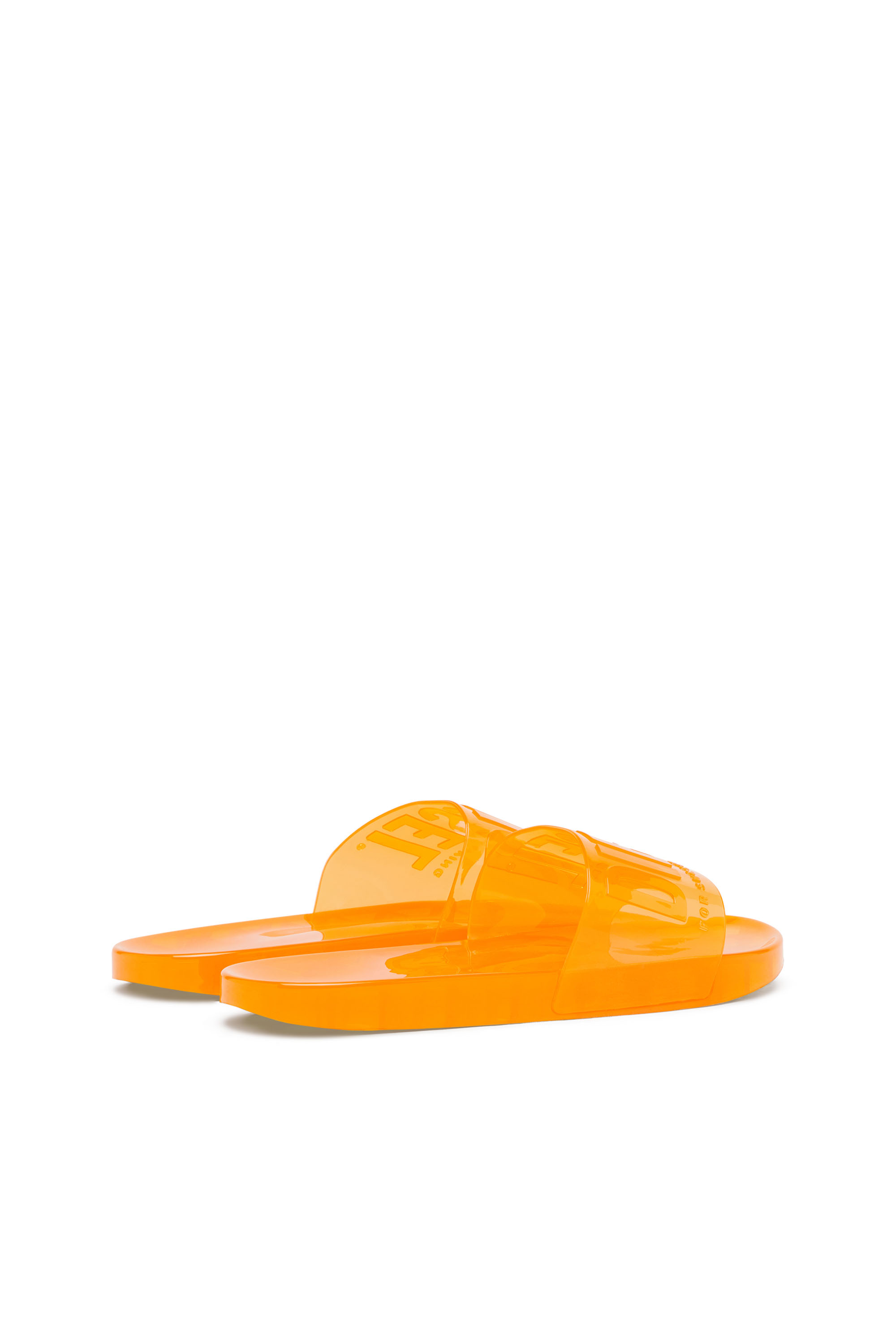 Diesel - SA-KARAIBI GL X, Woman's Sa-Karaibi-Pool slides in clear PVC in Orange - 3