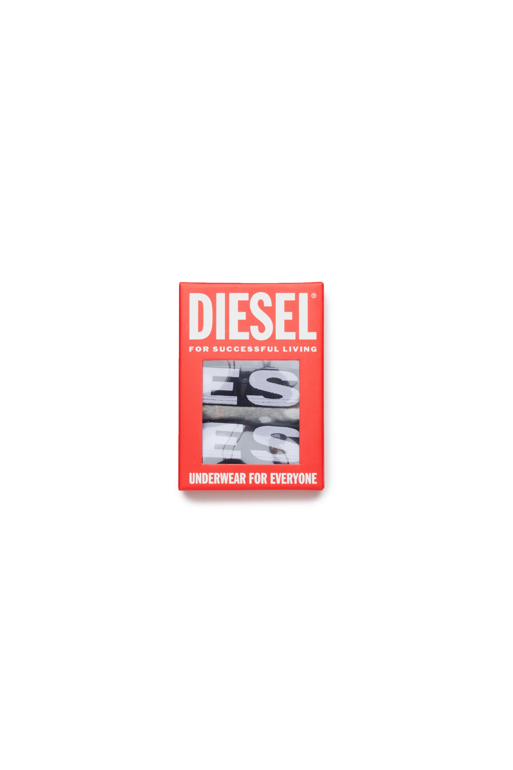 Diesel - UMBX-UPARRYTHREEPACK-DSL, Man's Boxer briefs with maxi logo waist in Black/White - 3