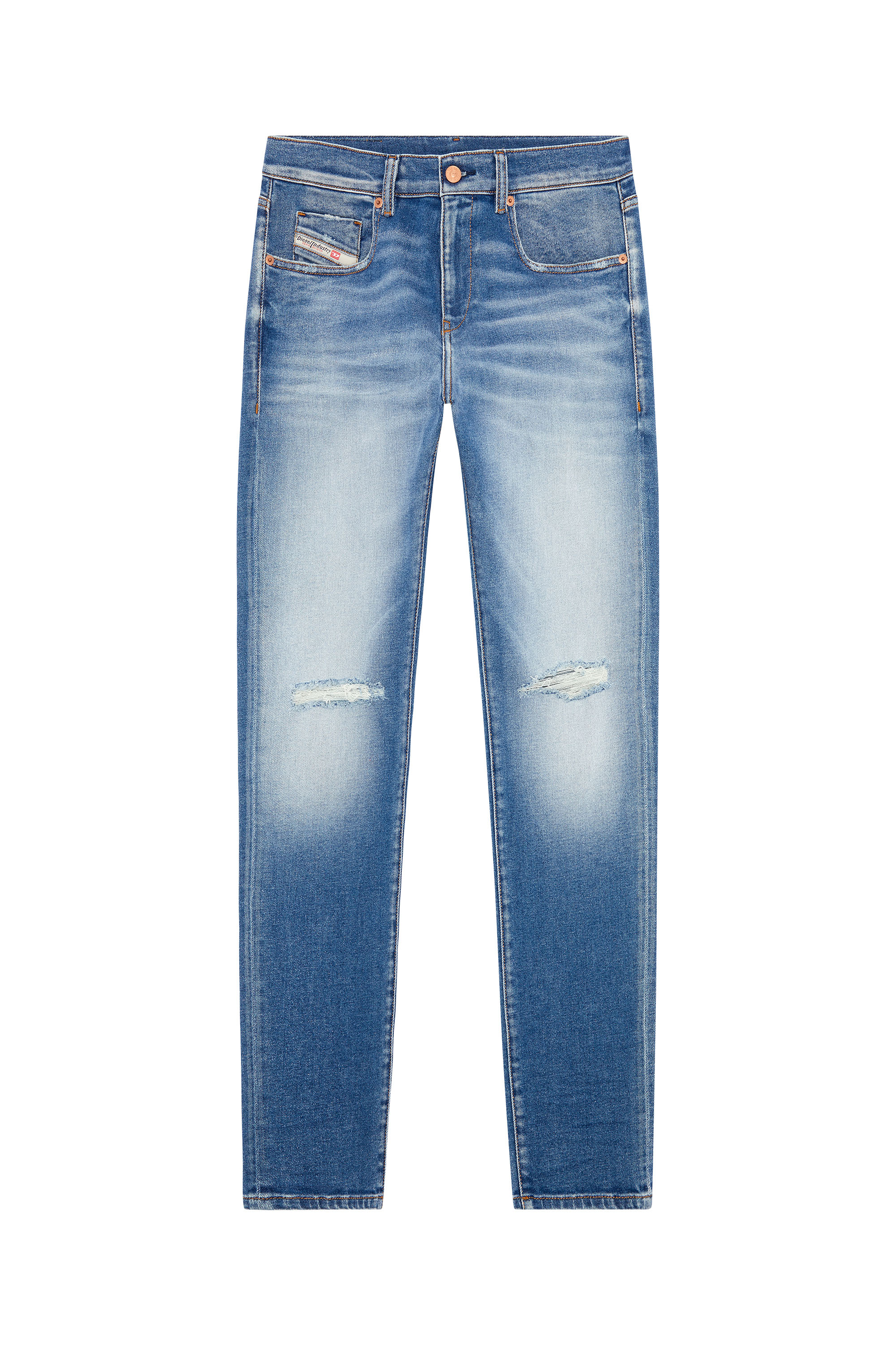 Diesel - Man's Slim Jeans 2019 D-Strukt E9C87, Medium blue - 3