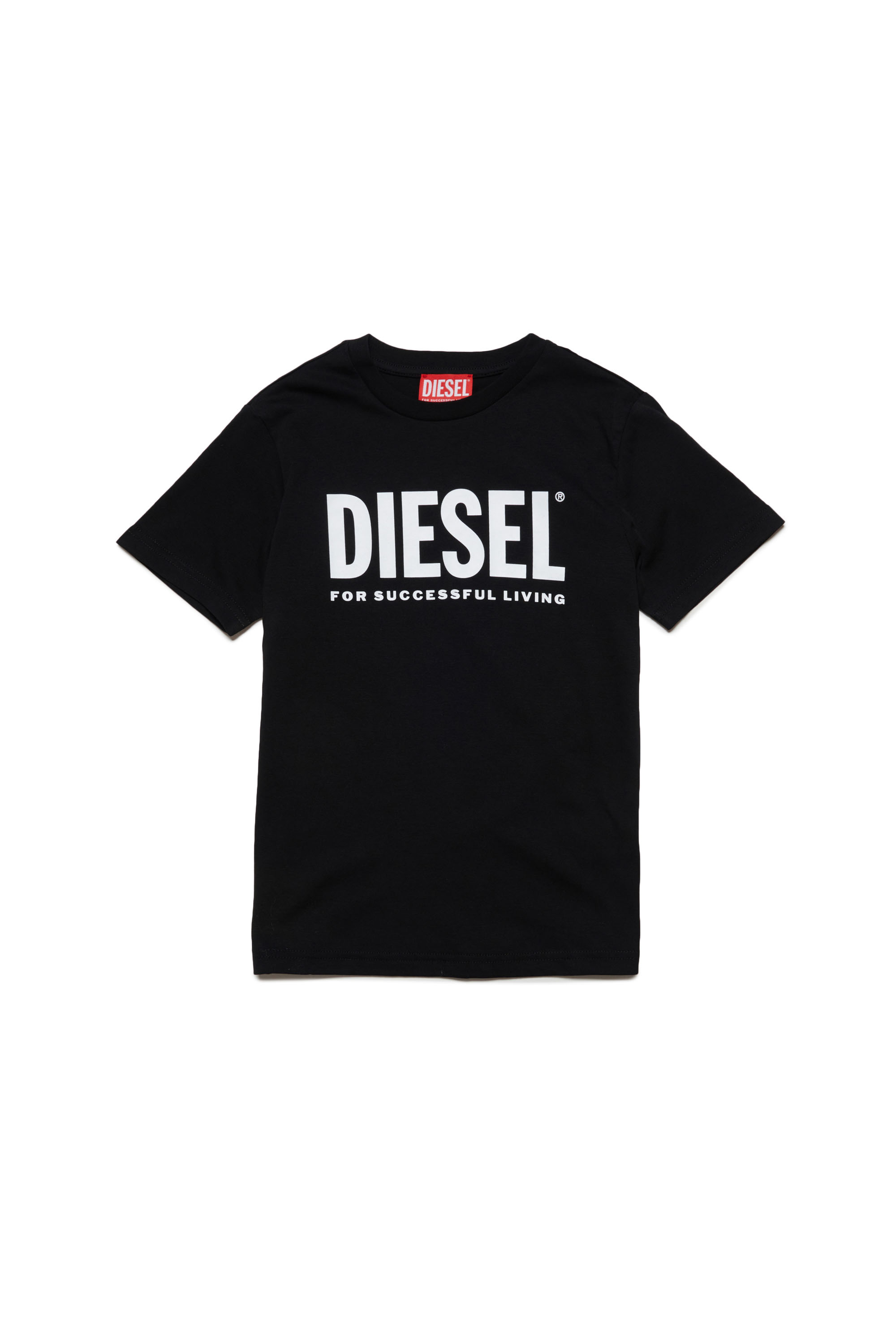 Diesel - LTGIM DI, Man's T-shirt with logo print in Black - 1