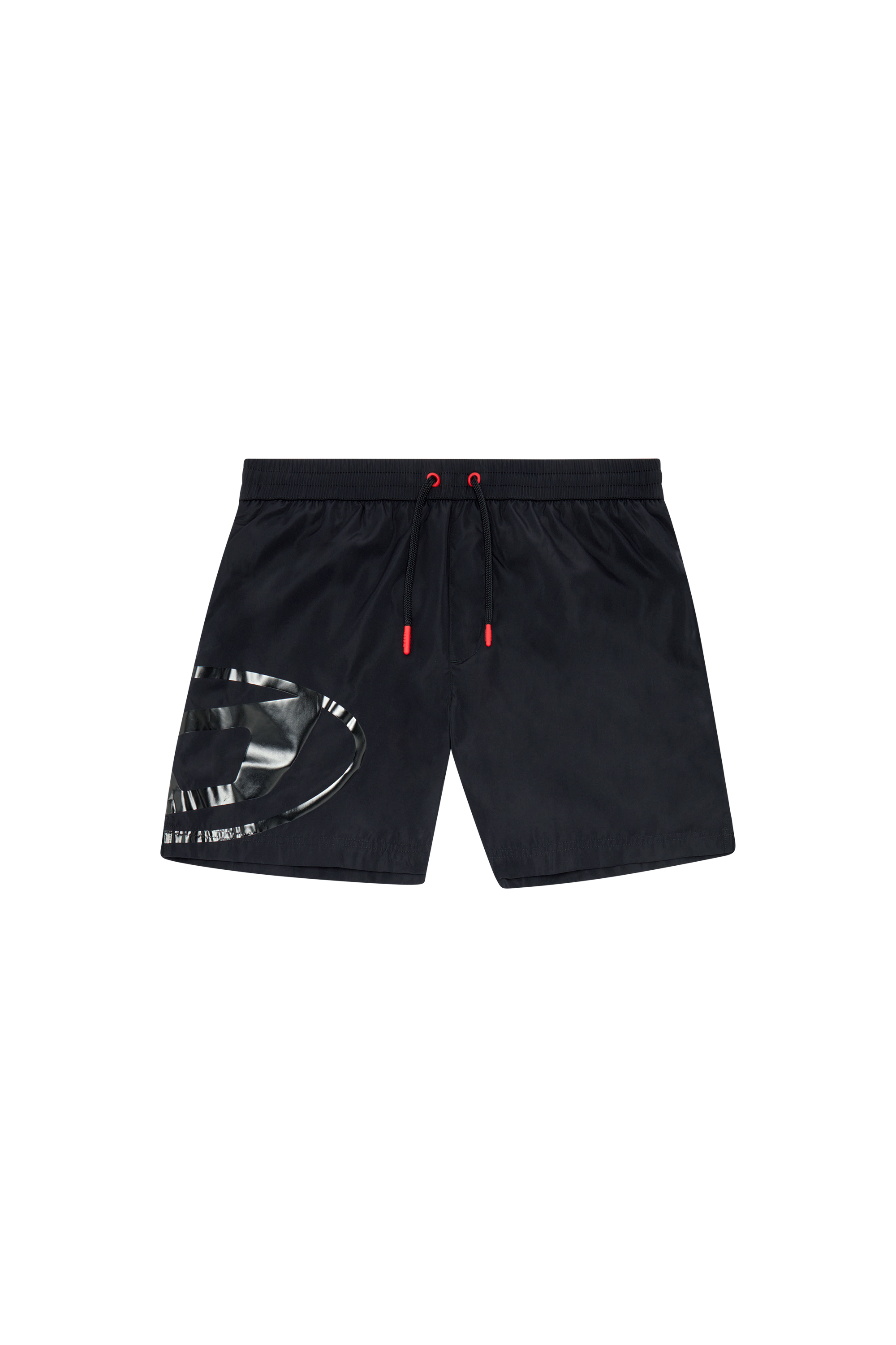Diesel - BMBX-RIO-41, Man's Swim shorts with shiny Oval D logo in Black - 4