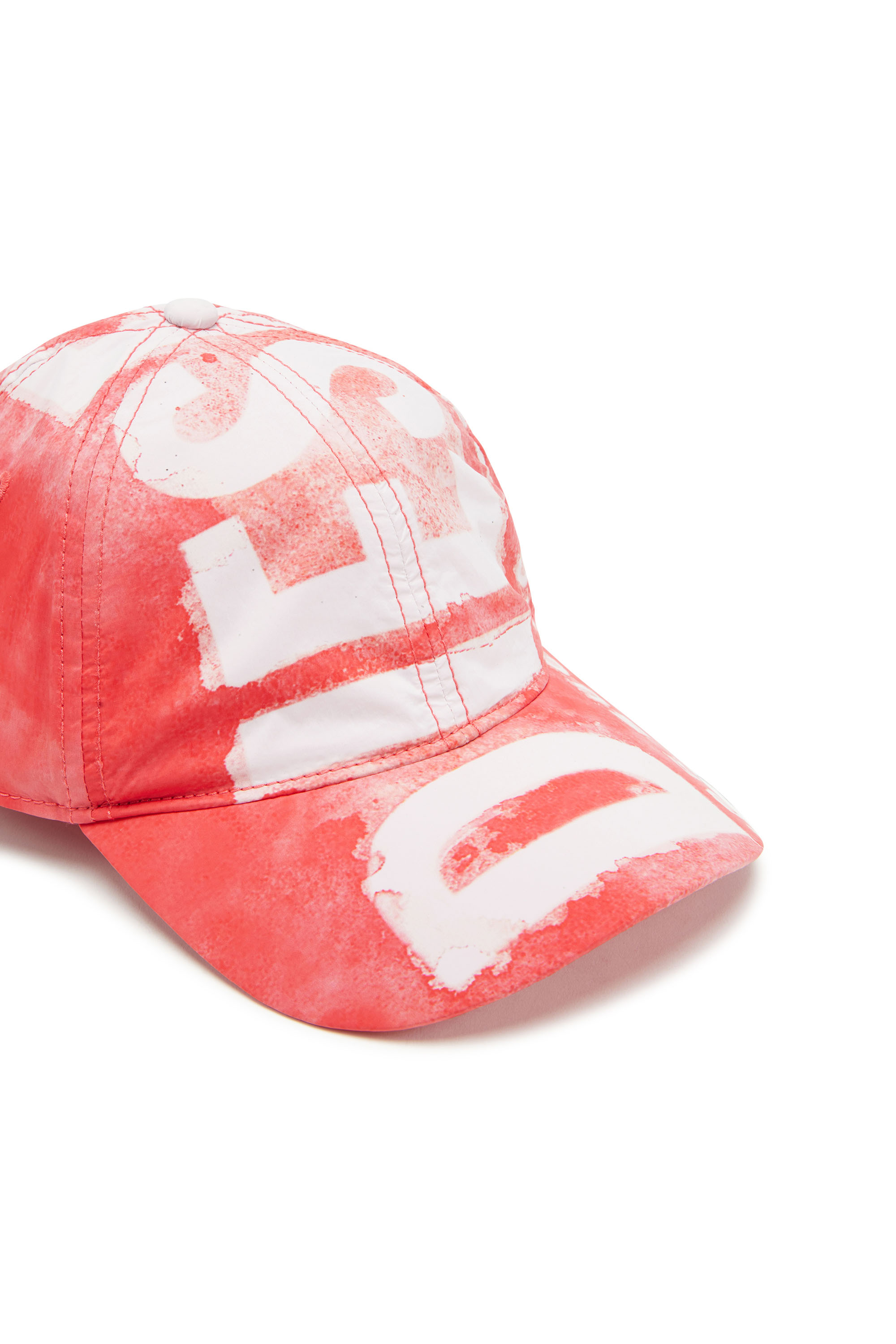 Diesel - C-EWAN-NY, Man's Nylon baseball cap with Super Logo in Red - 3
