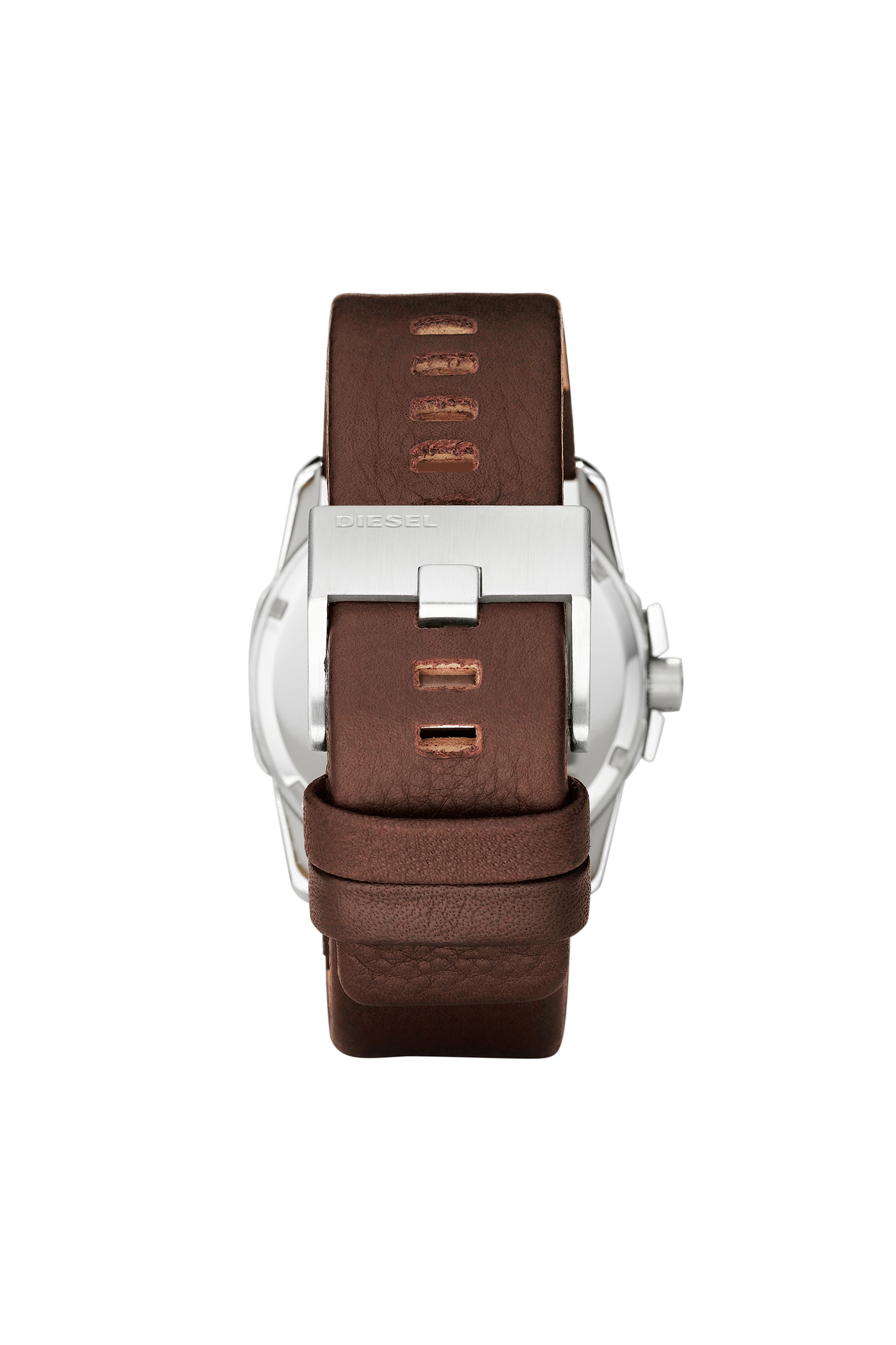 Diesel - DZ1206, Man's Brown leather watch in Dark Brown - 2