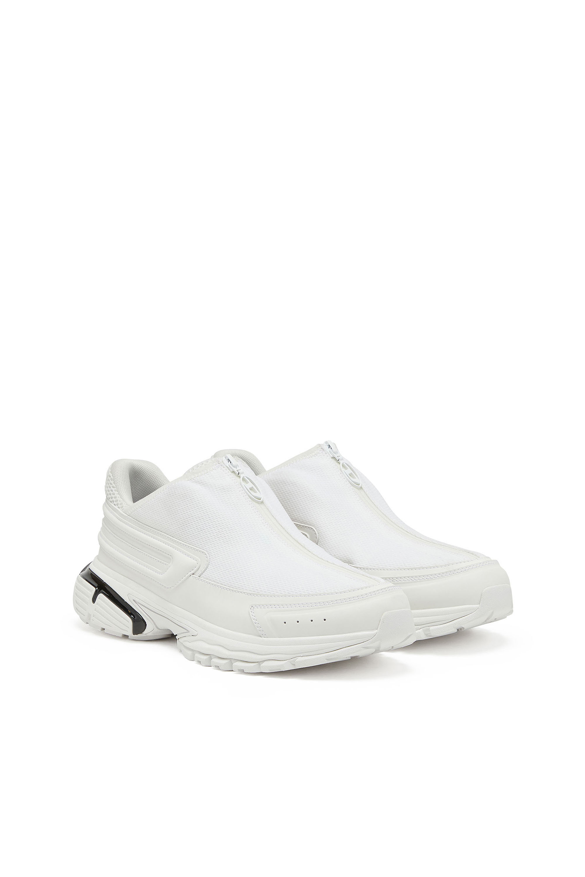 Diesel - S-SERENDIPITY PRO-X1 ZIP X, Unisex's S-Serendipity-Slip-on mesh sneakers with zip in White - 2
