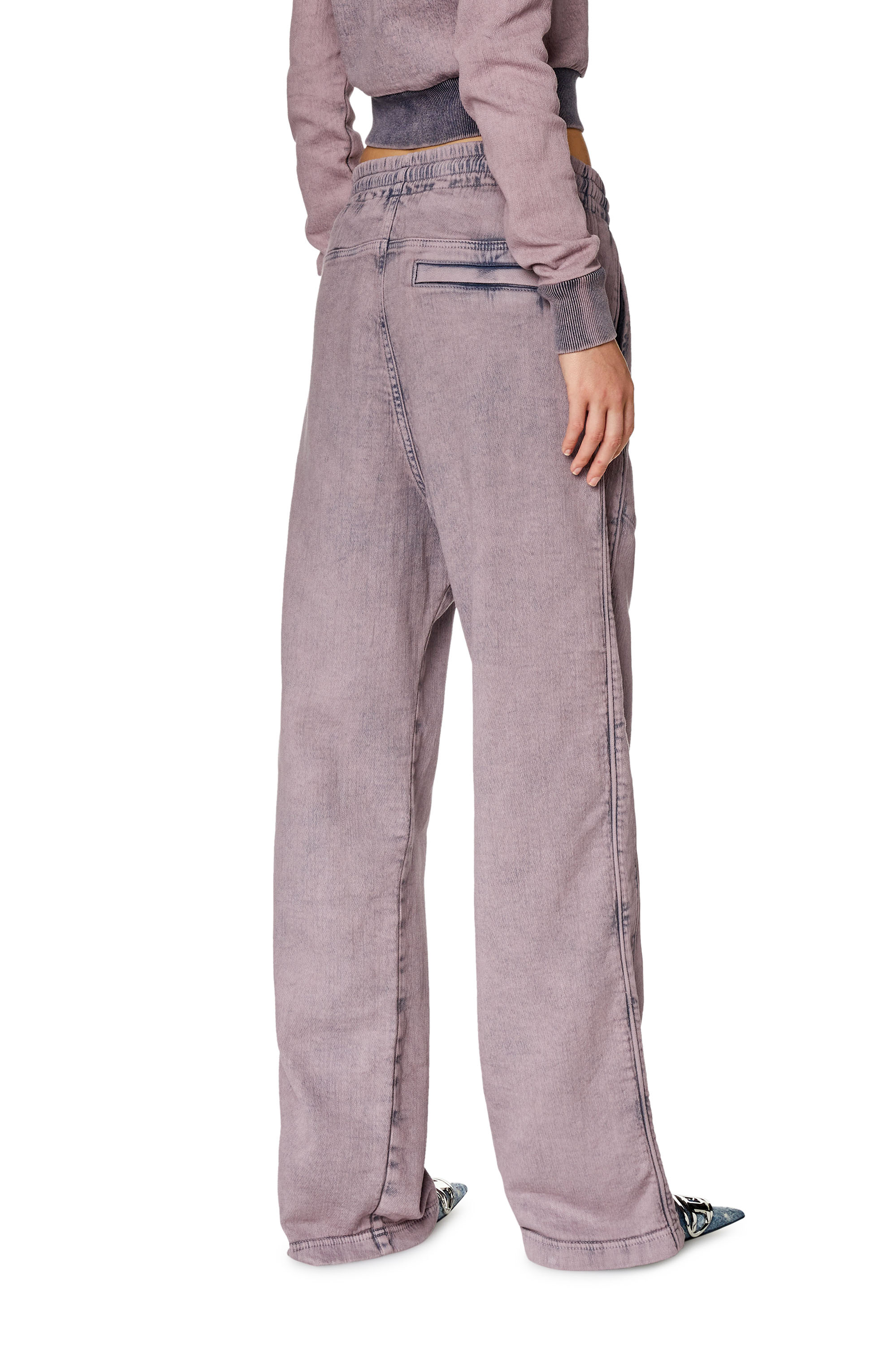 Diesel - Straight D-Martians Track Denim 09H04, Unisex's Straight D-Martians Track Denim in Lilac - 4