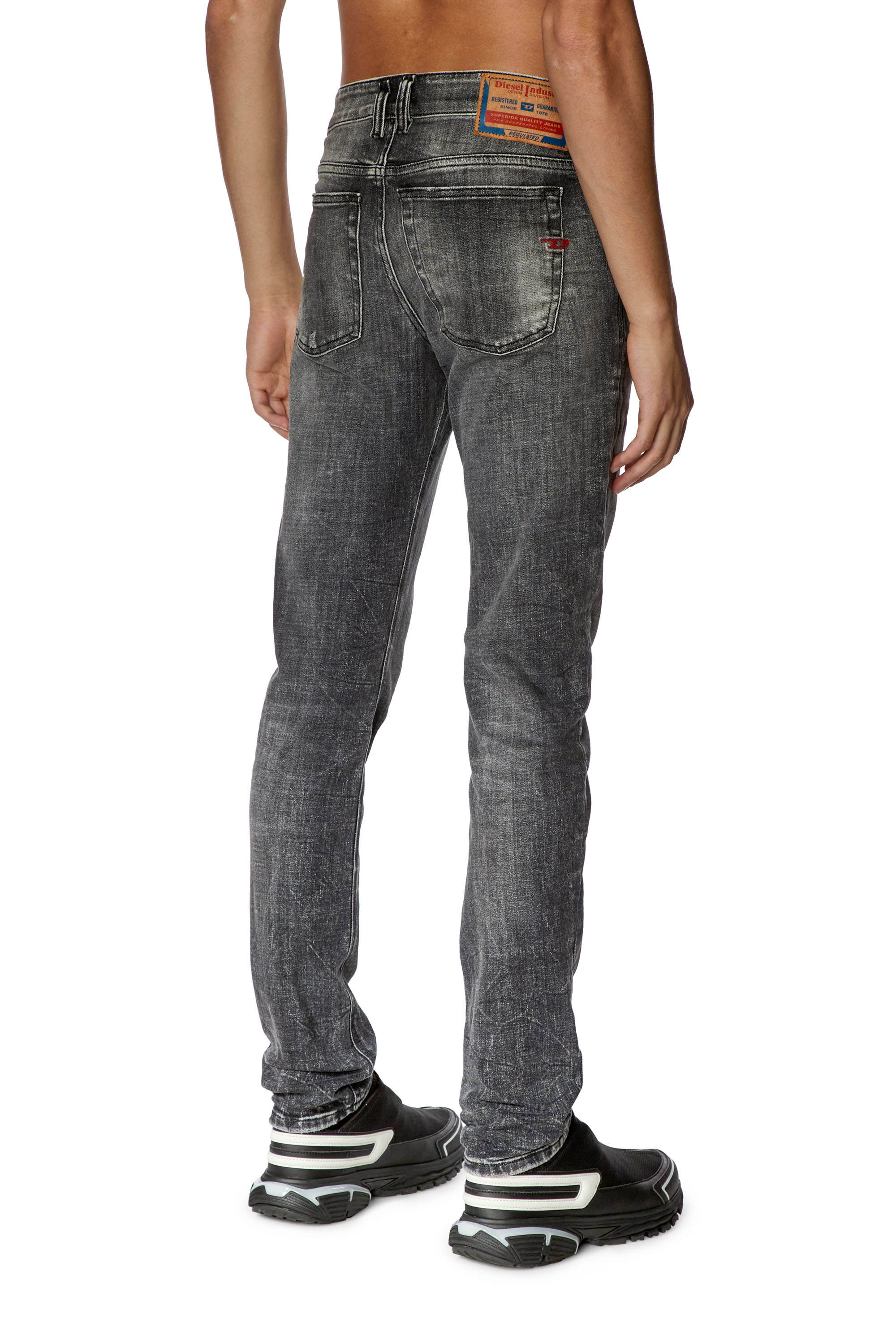Diesel - Man's Skinny Jeans 1979 Sleenker 09G86, Black/Dark grey - 4