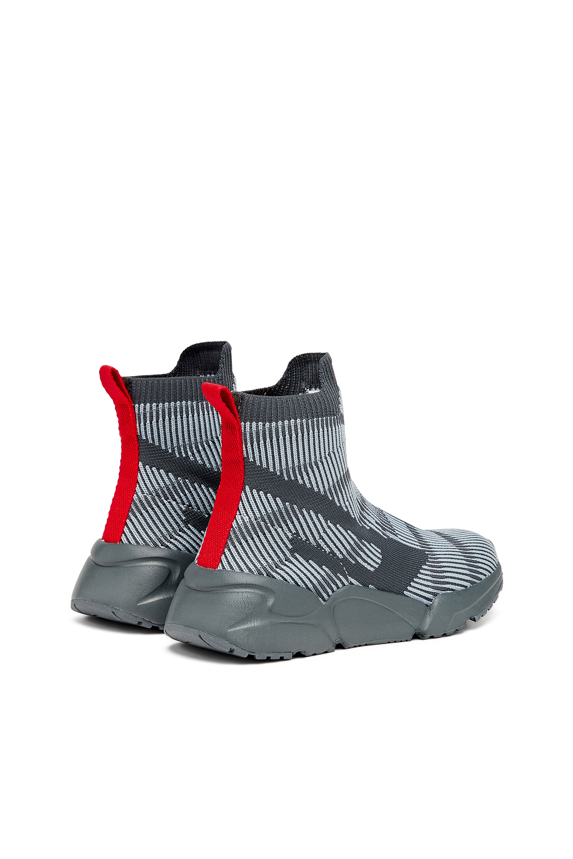 Diesel - S-MILLENIUM YO, Unisex's Sock sneakers with  jacquard D logo in Grey - 3