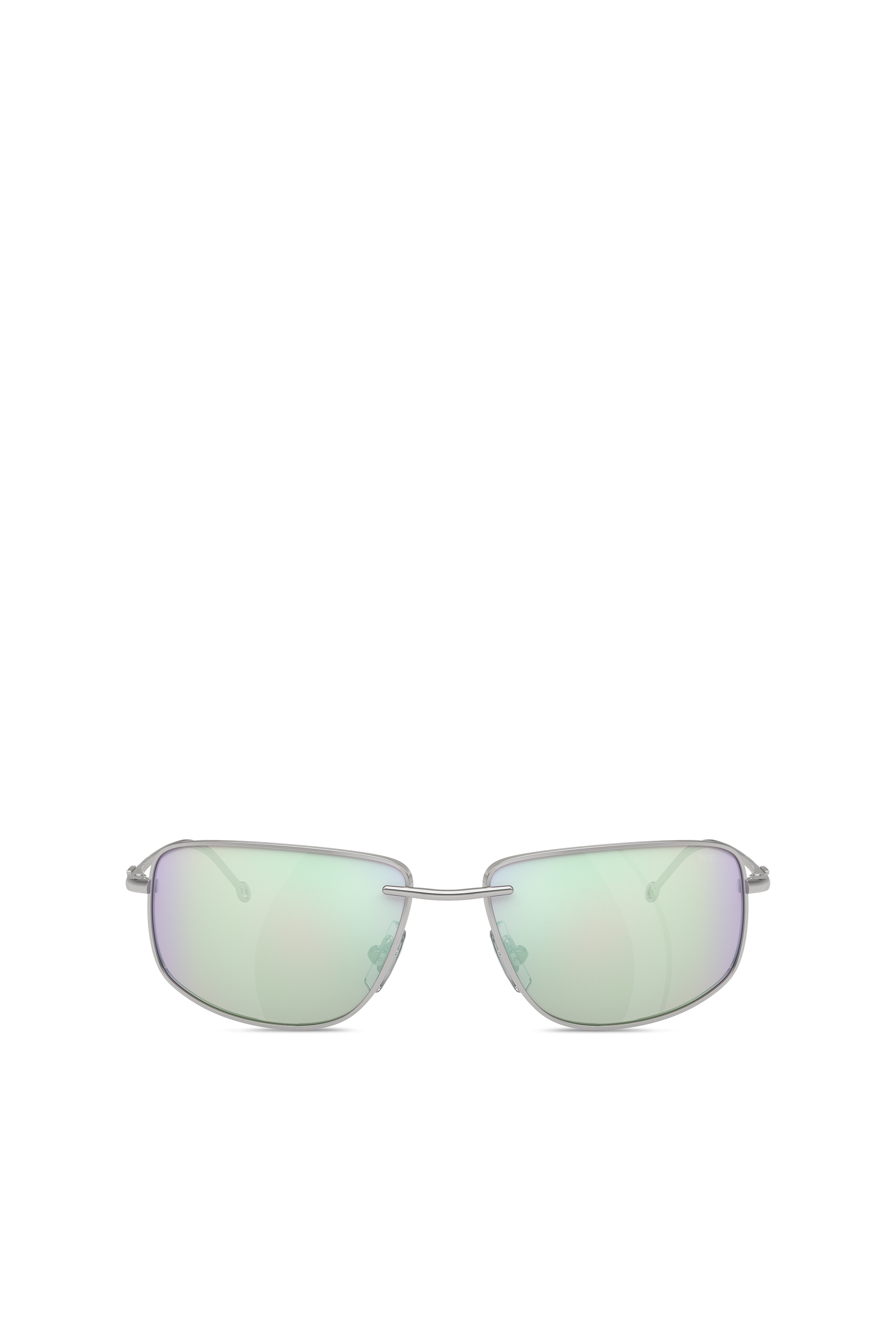 Diesel - 0DL1005, Unisex's Racer shape sunglasses in metal in Bubble - 2