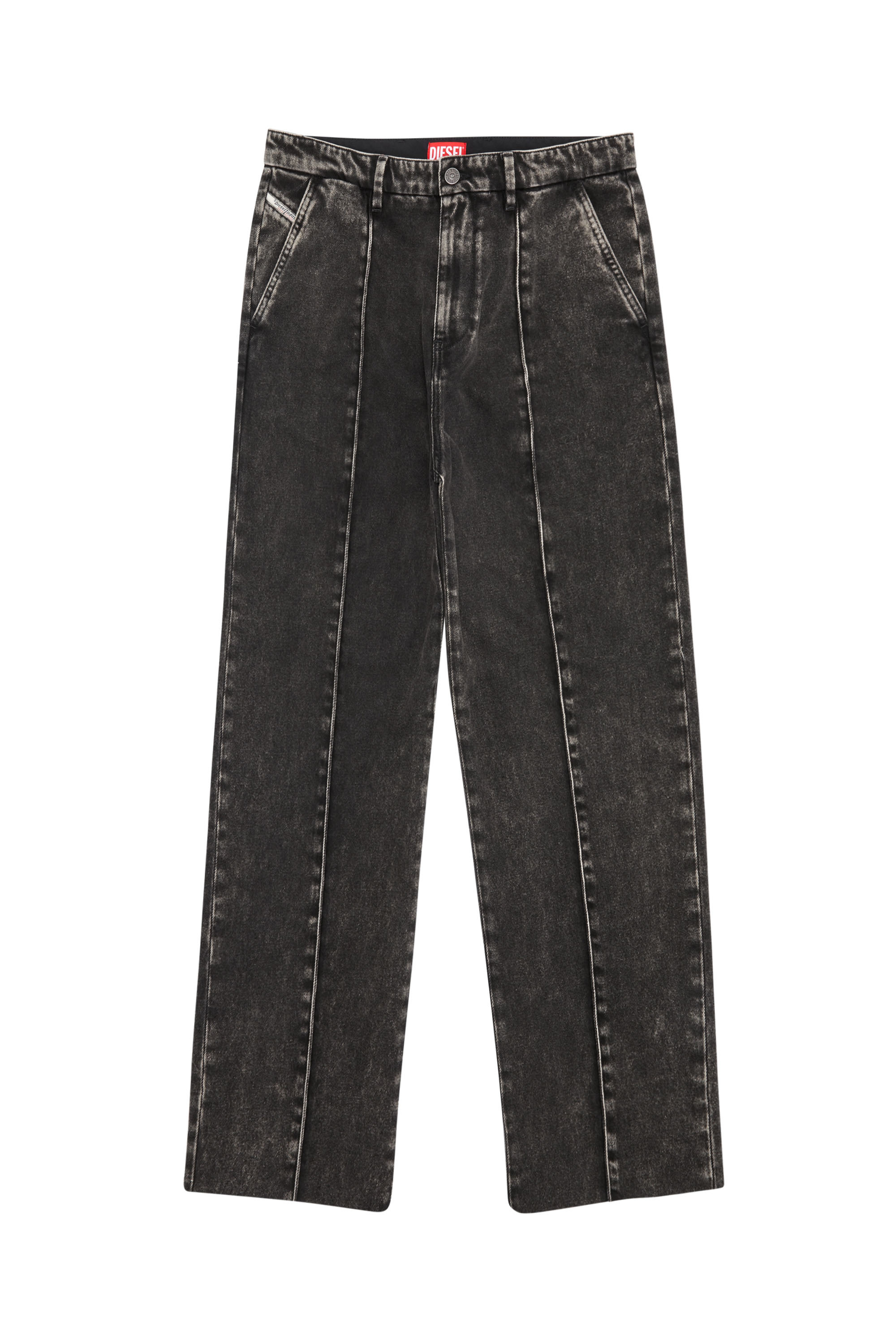 Diesel - Man's Straight Jeans D-Chino-Work 09B87, Black/Dark grey - 3
