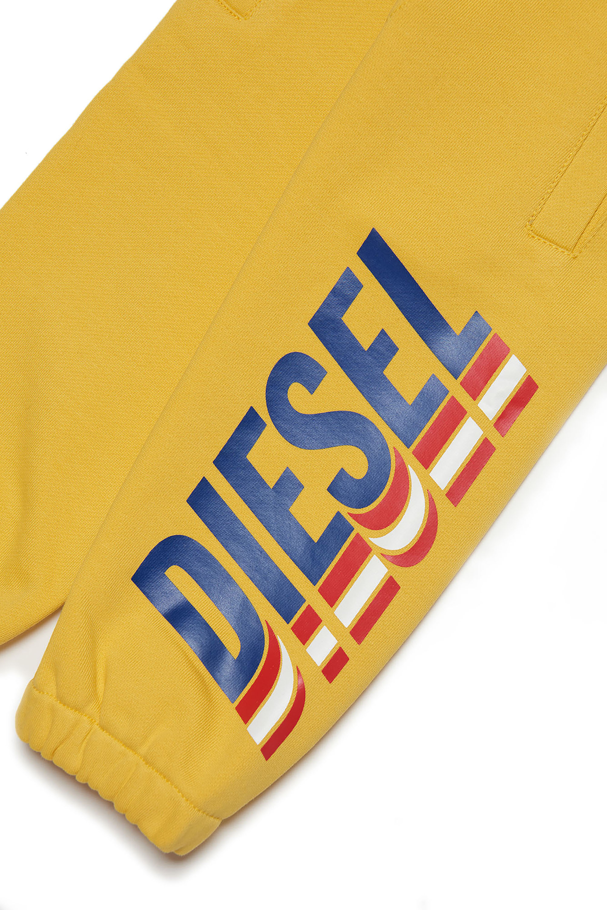 Diesel - PVASEB, Man's Track pants with maxi logo print in Yellow - 3