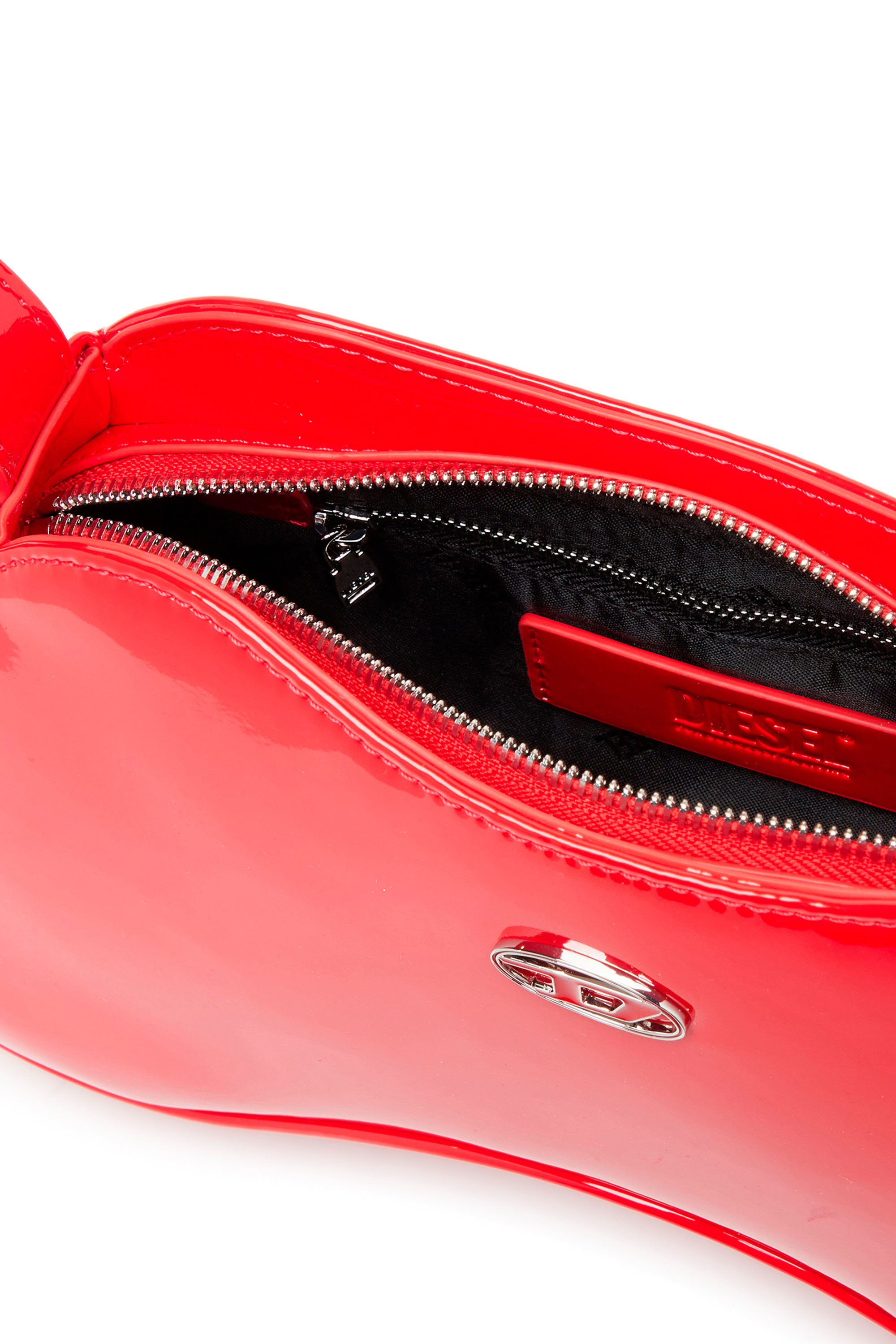 Diesel - PLAY SHOULDER, Woman's Play-Glossy shoulder bag in Red - 4