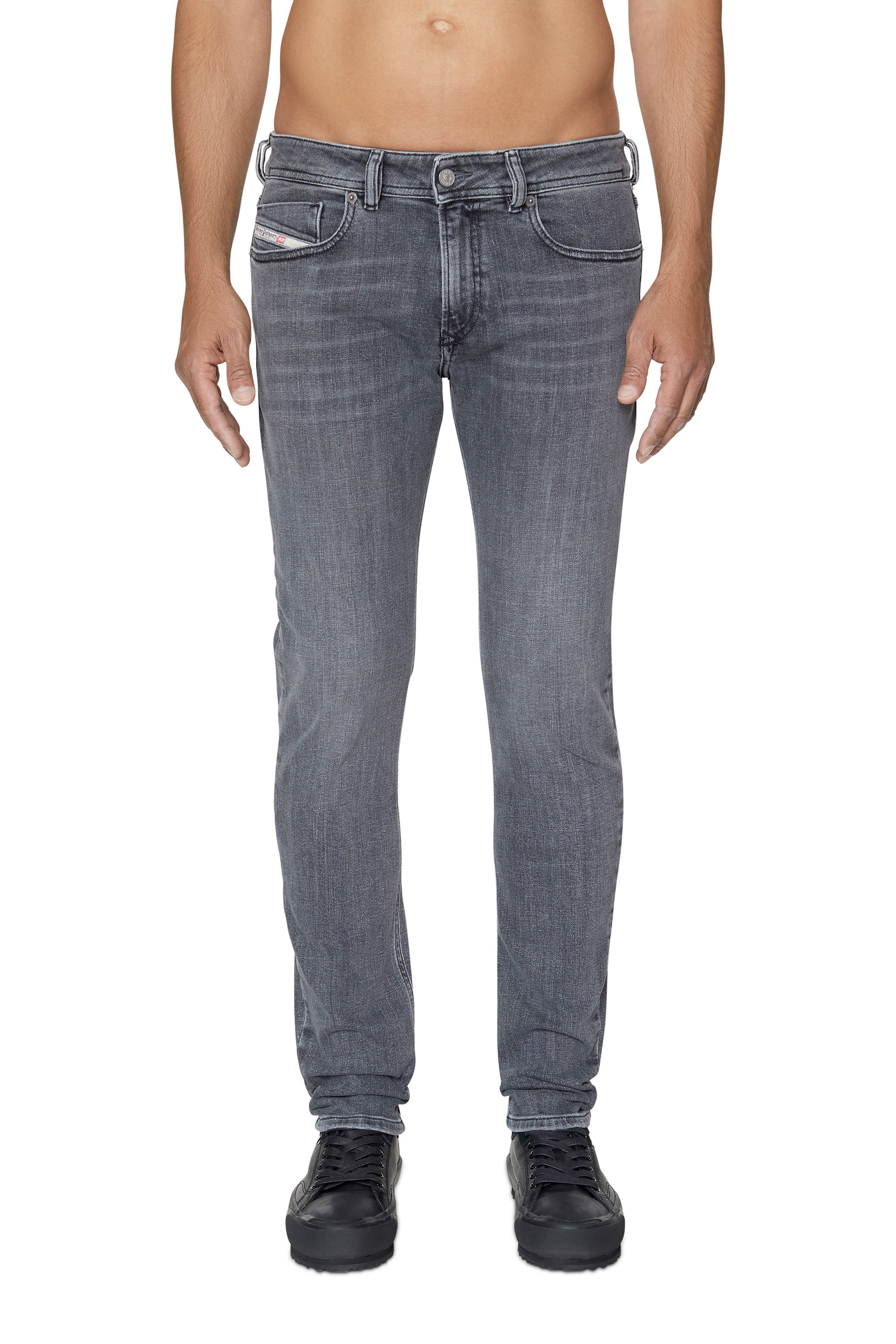 Diesel - Man's Skinny Jeans 1979 Sleenker 09B97, Black/Dark grey - 1