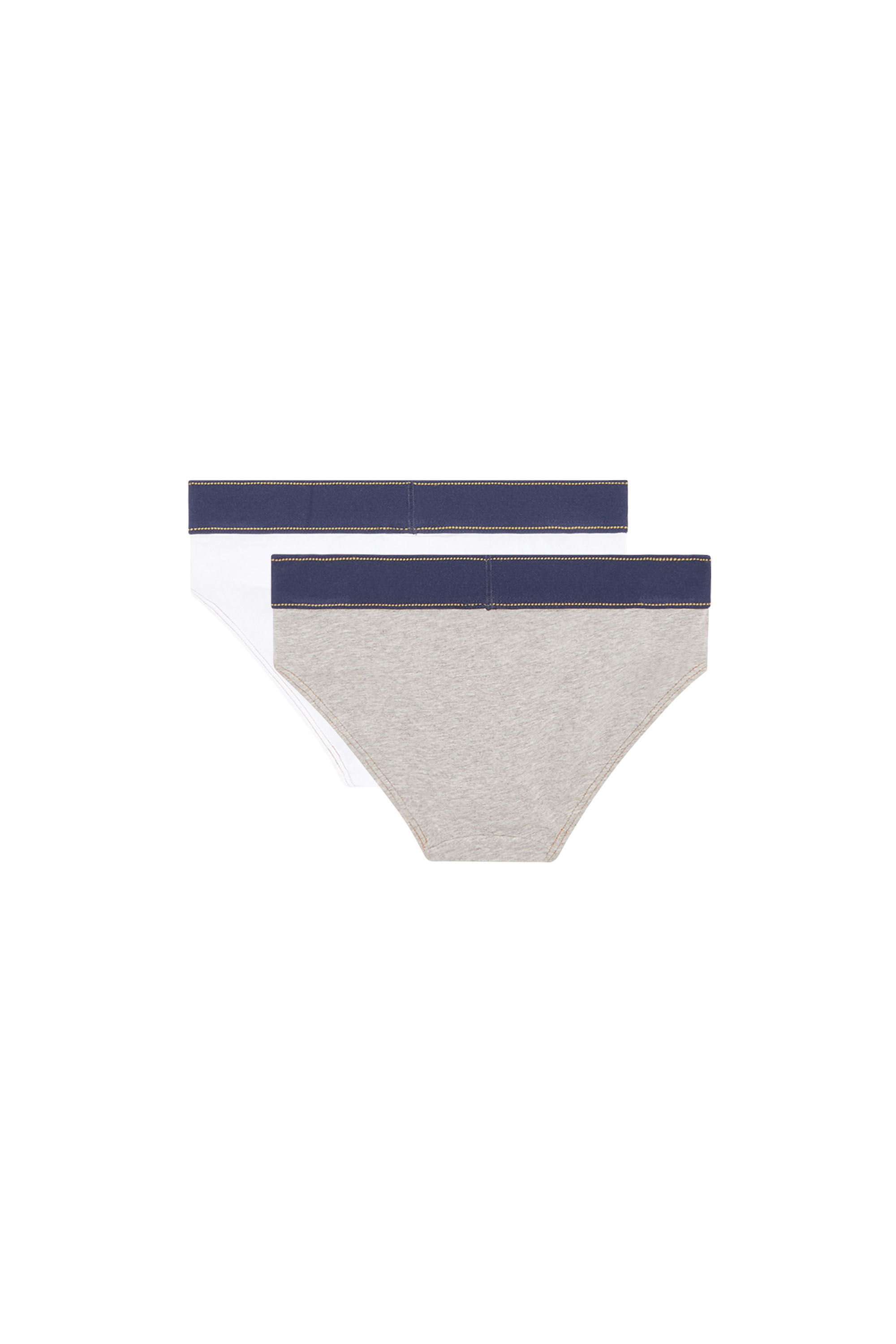 Diesel - UM-ANDYBIPACK-DEN, Man's Two-pack of briefs in Grey/White - 2