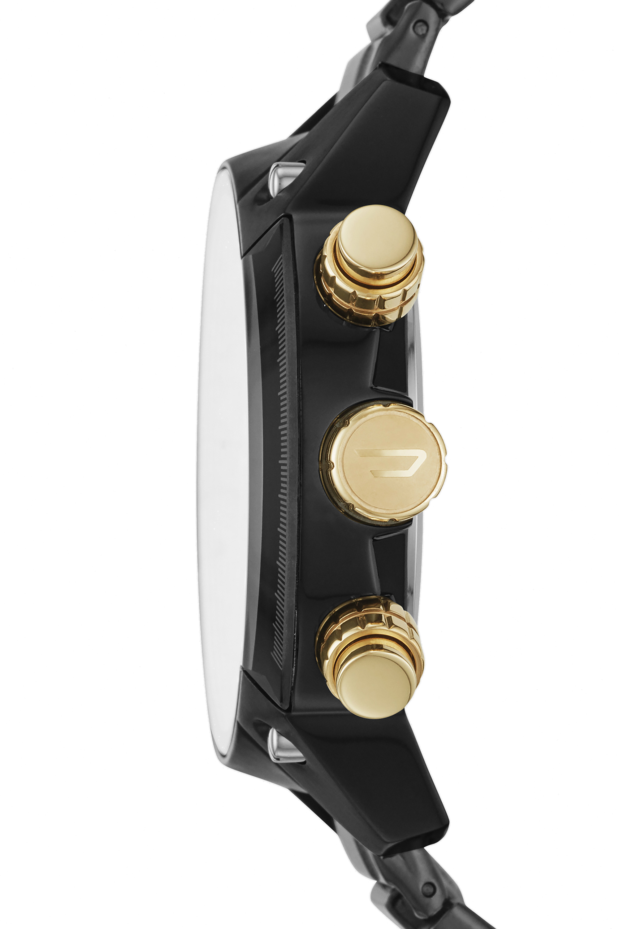 Diesel - DZ4504, Man's Overflow black stainless steel watch in Black/Gold - 2