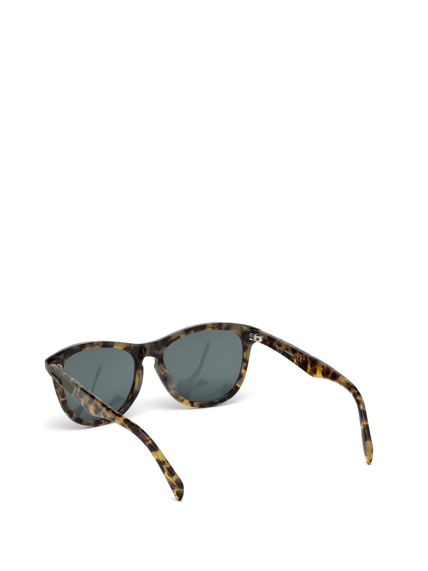 Diesel - DM0192, Unisex's Eyewear with denim frame front and detail in Brown - 3