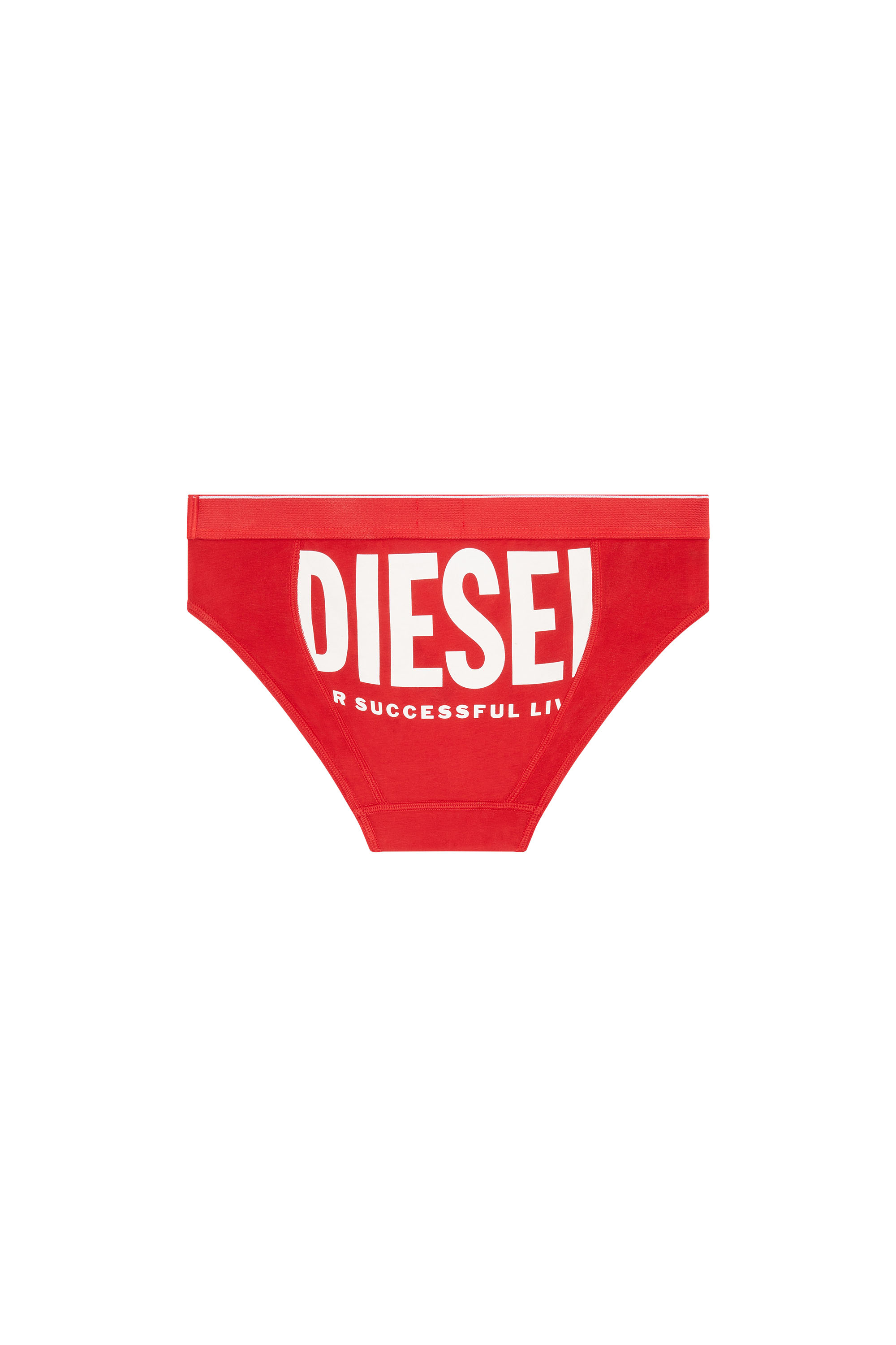 Diesel - UMBR-ANDRE-H, Man's Briefs with maxi back print in Red - 2