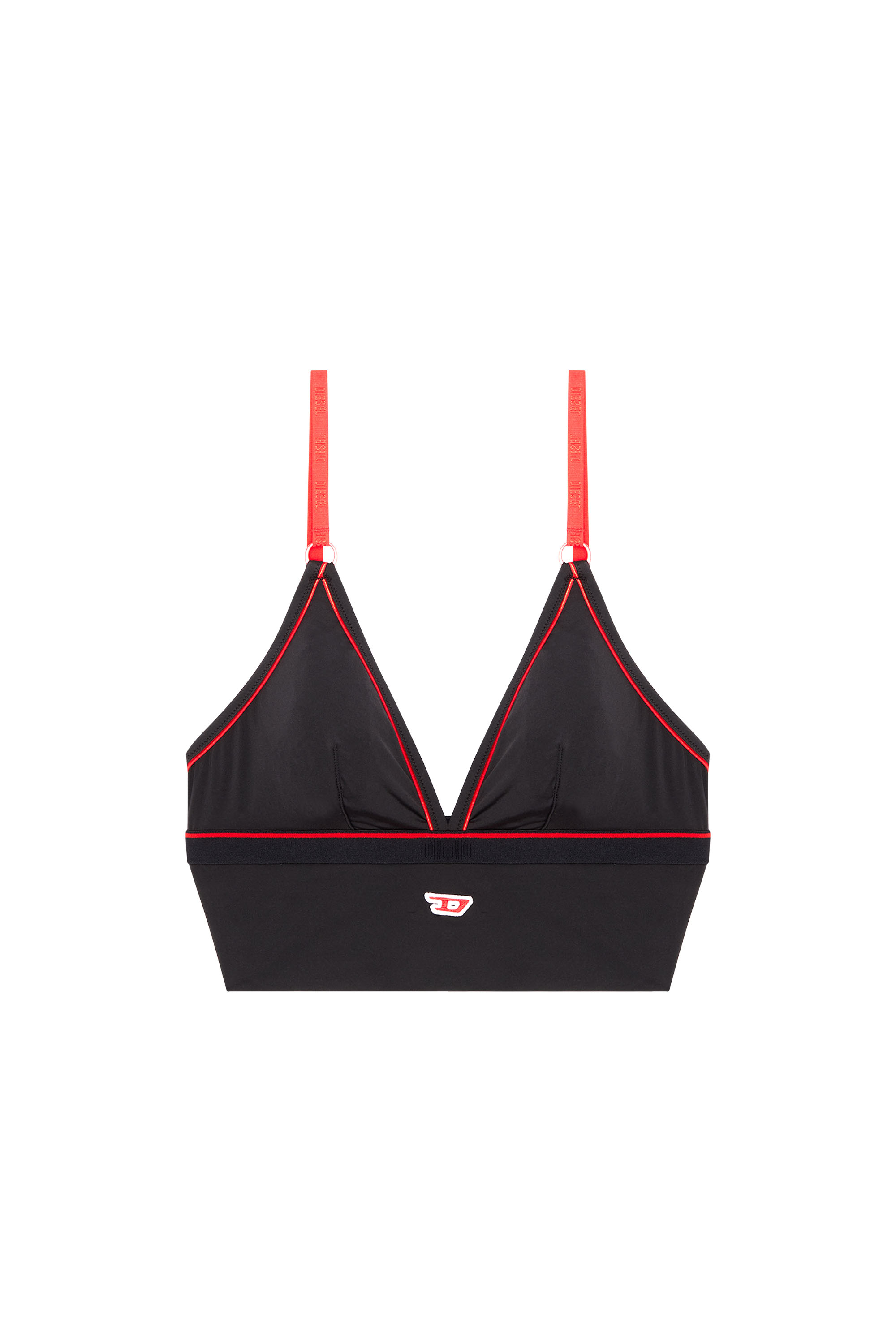 Diesel - UFTK-SHANA, Woman's Long-cut bralette with D patch in Pink - 1