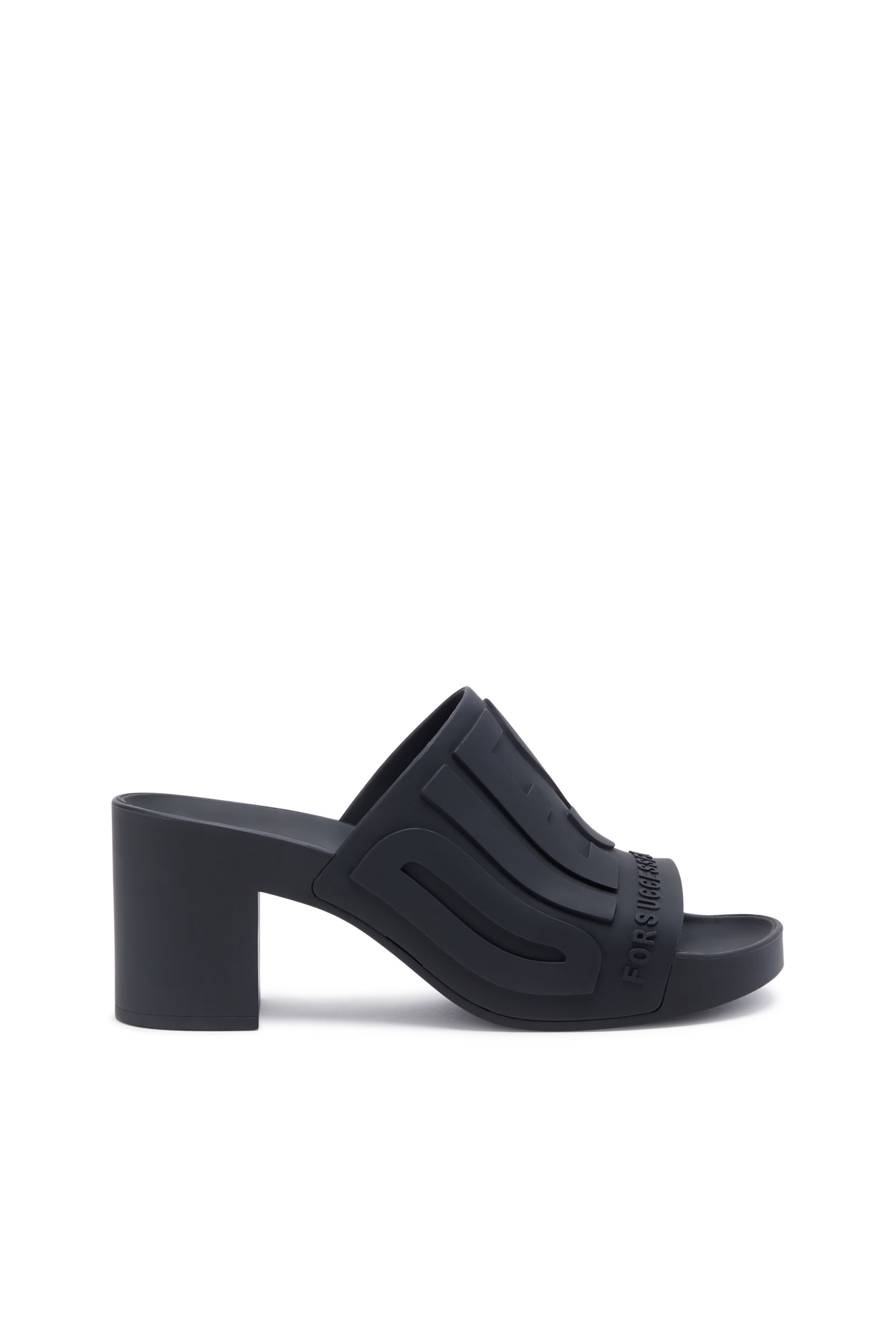 Diesel - SA-PAMELA H, Woman's Sa-Pamela-Heeled rubber pool slides in Black - 1