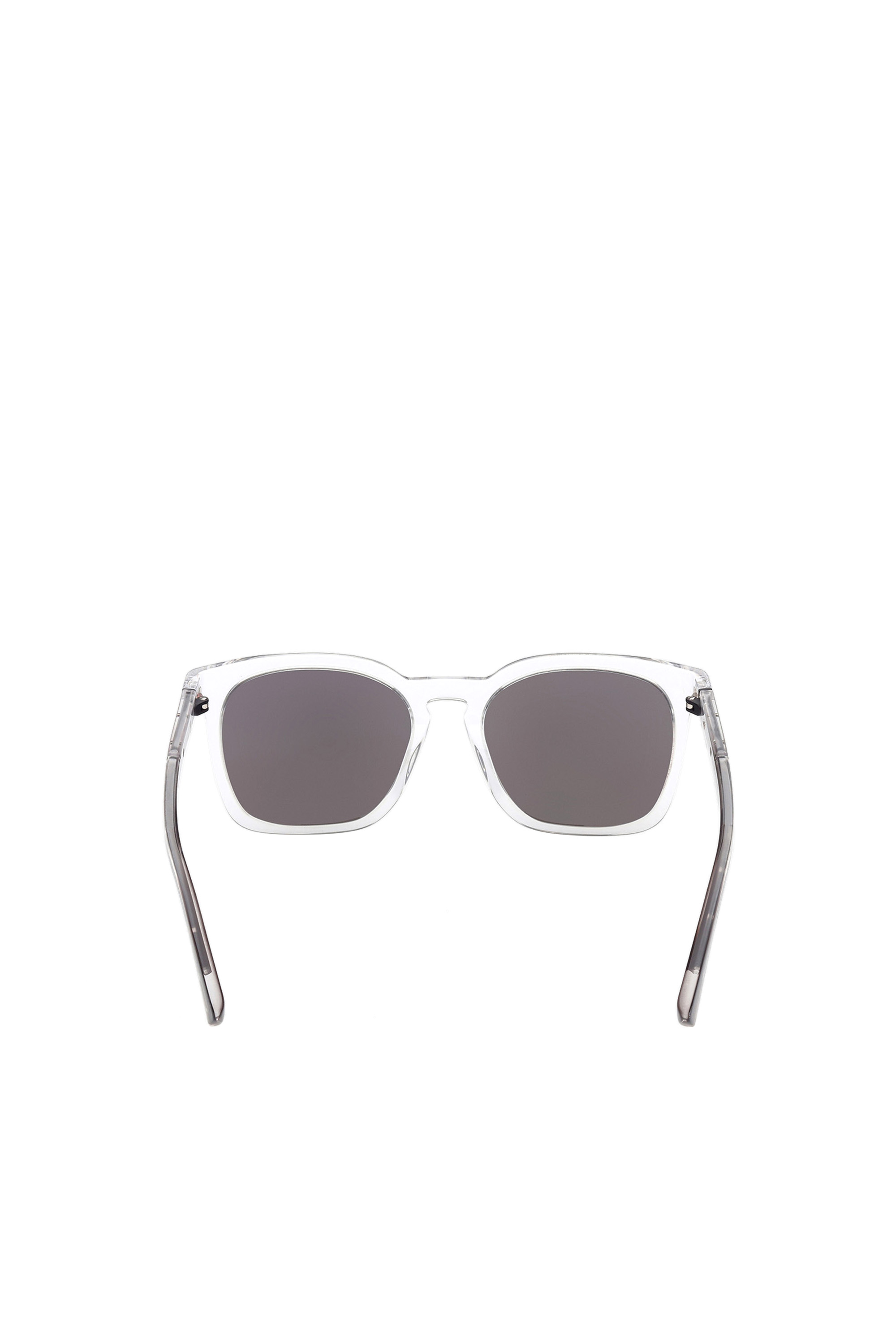 Diesel - DL0342, Unisex's Sunglasses with squared proportions frame in White - 4