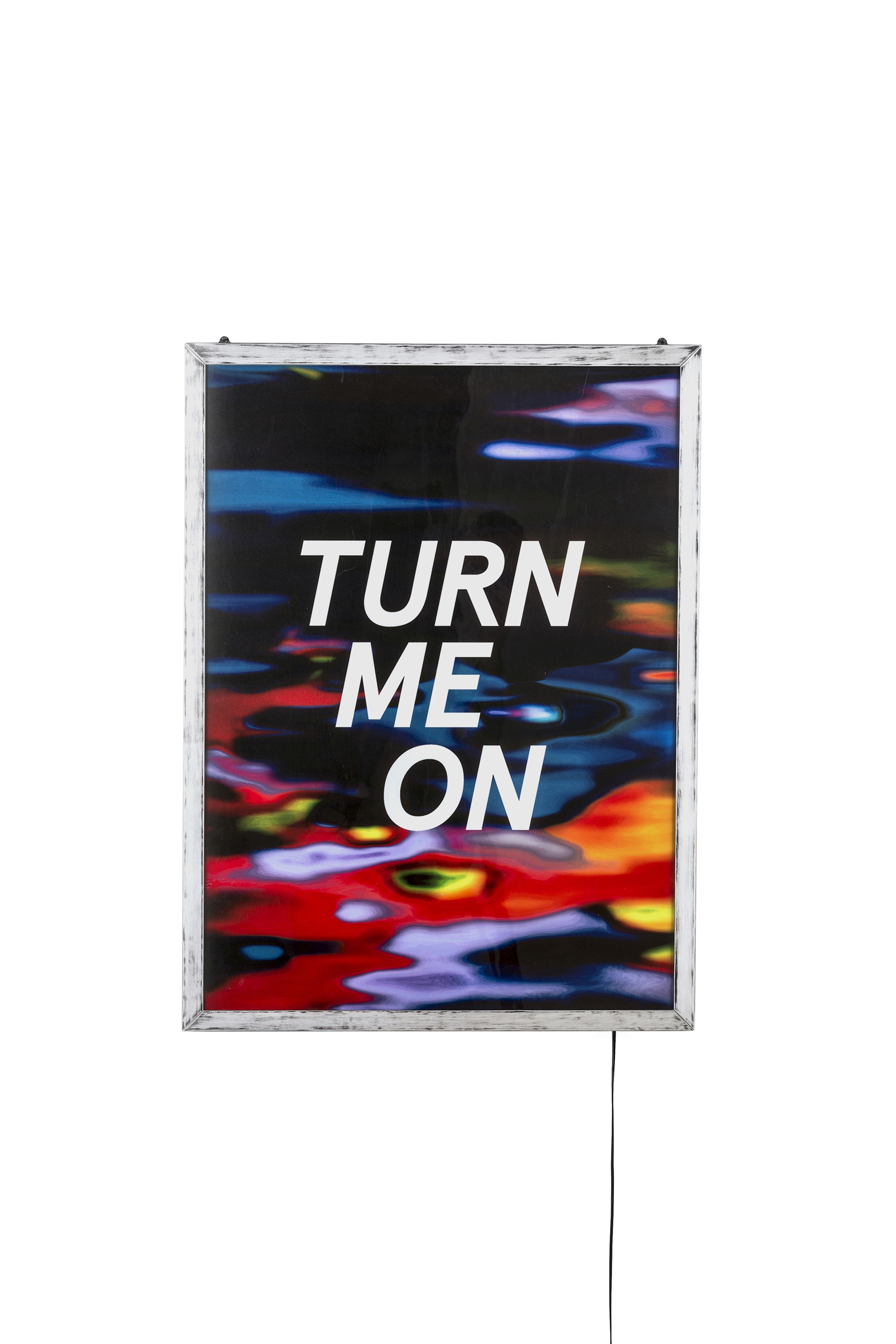 Diesel - 11031 FRAME IT!, Unisex's Poster "Turn me on" in White - 1