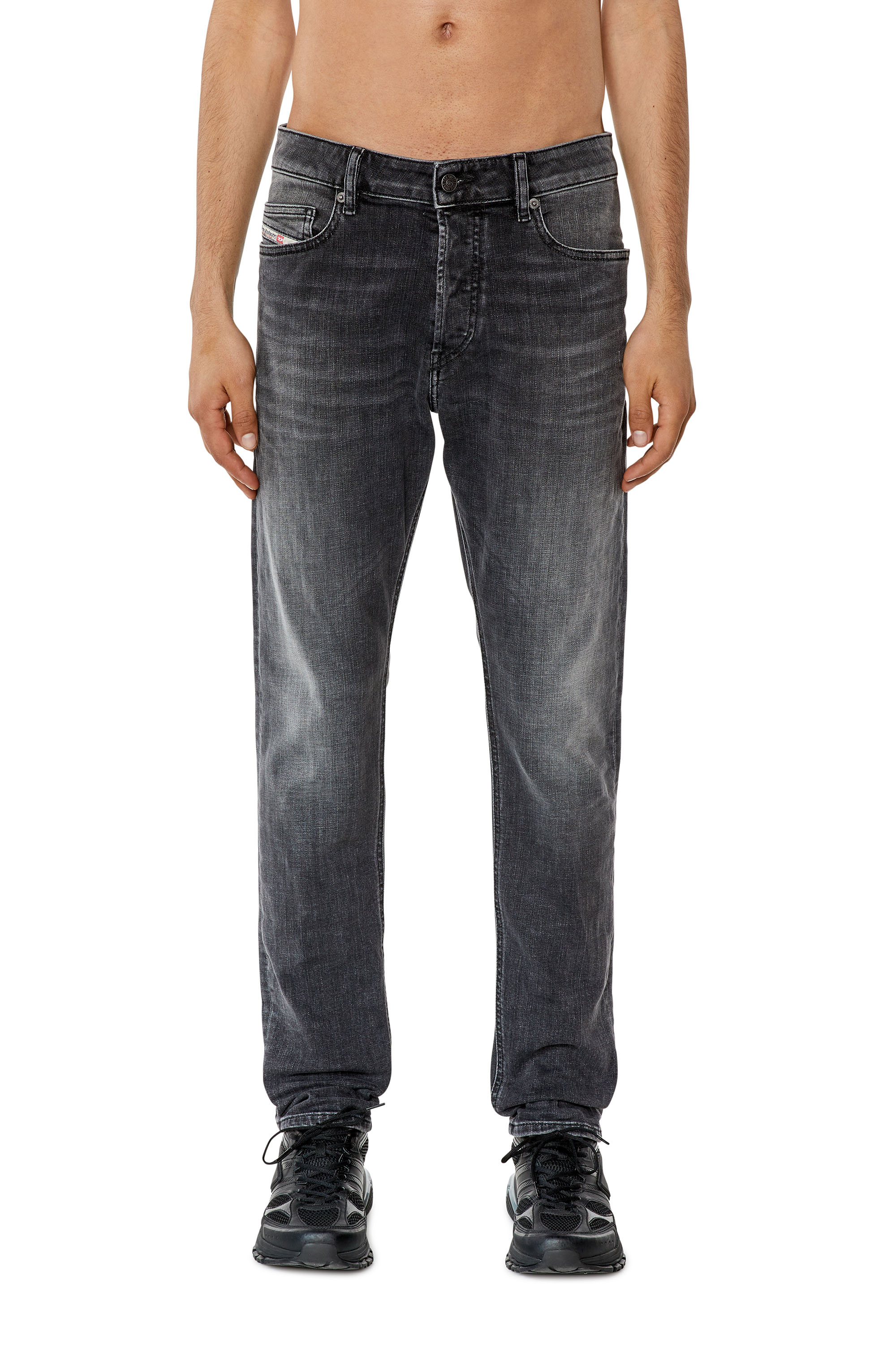 Diesel - Slim Jeans D-Luster 09G82, Man's Slim Jeans - D-Luster in Black/Dark grey - 1