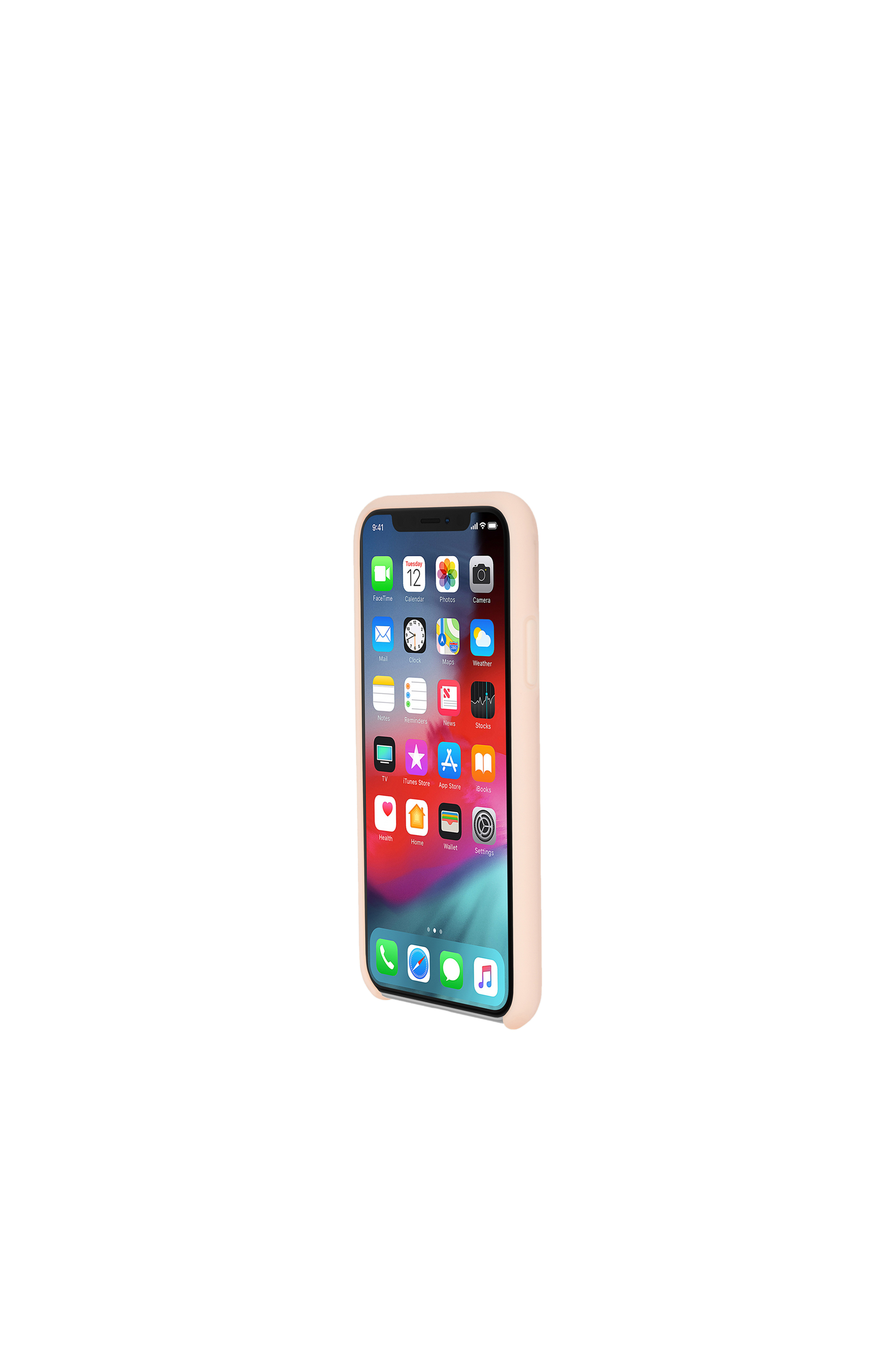 Diesel - DIESEL PRINTED CO-MOLD CASE FOR IPHONE XS & IPHONE X, Woman's Soft touch logo blush case, iPhone XS & iPhone X in Face Powder - 3