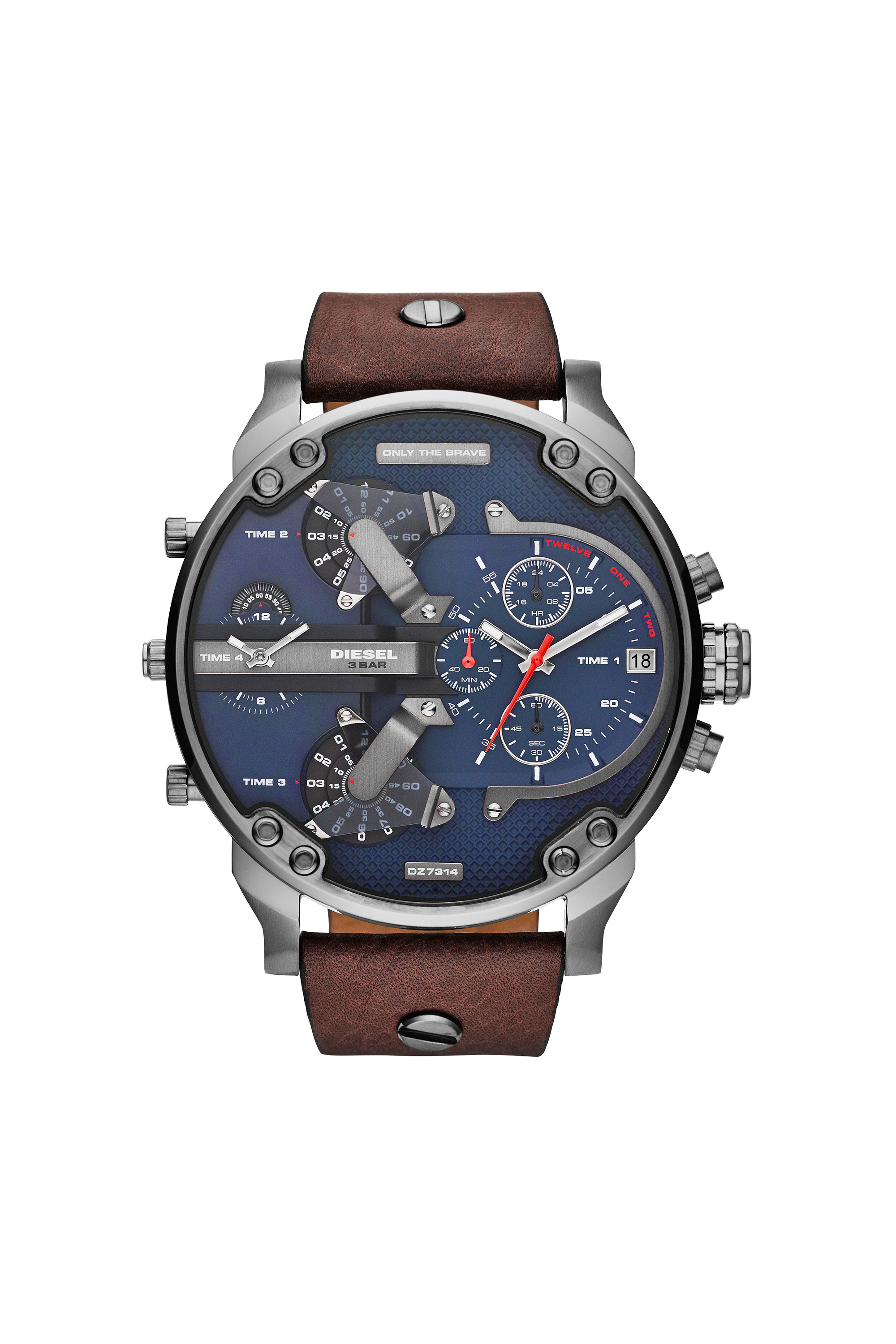 Diesel - DZ7314 MR. DADDY 2.0, Man's Mr. Daddy 2.0 watch with multi-layer watch in Brown - 1