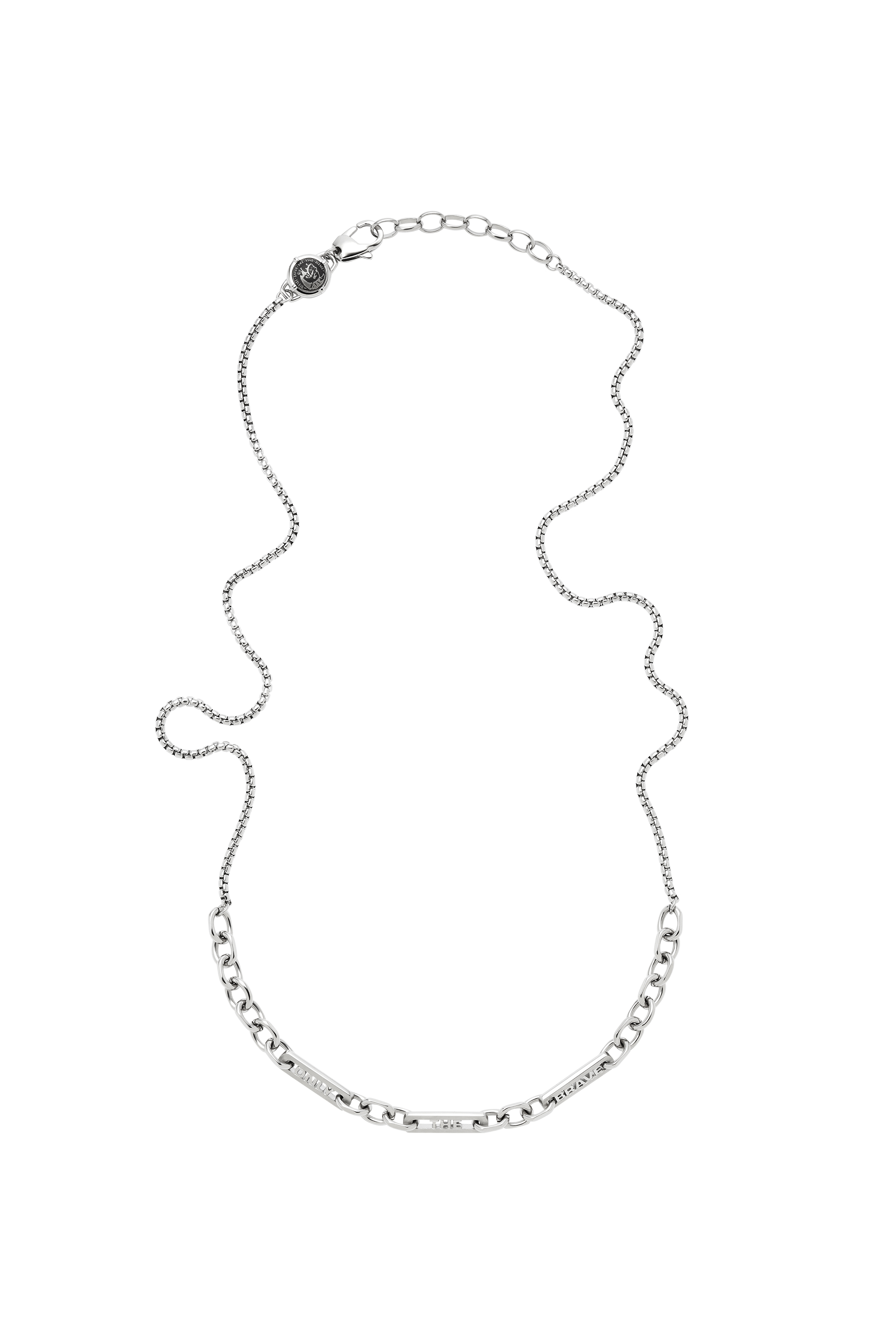 Diesel - DX1329, Man's Stainless Steel Chain Necklace in Silver - 2