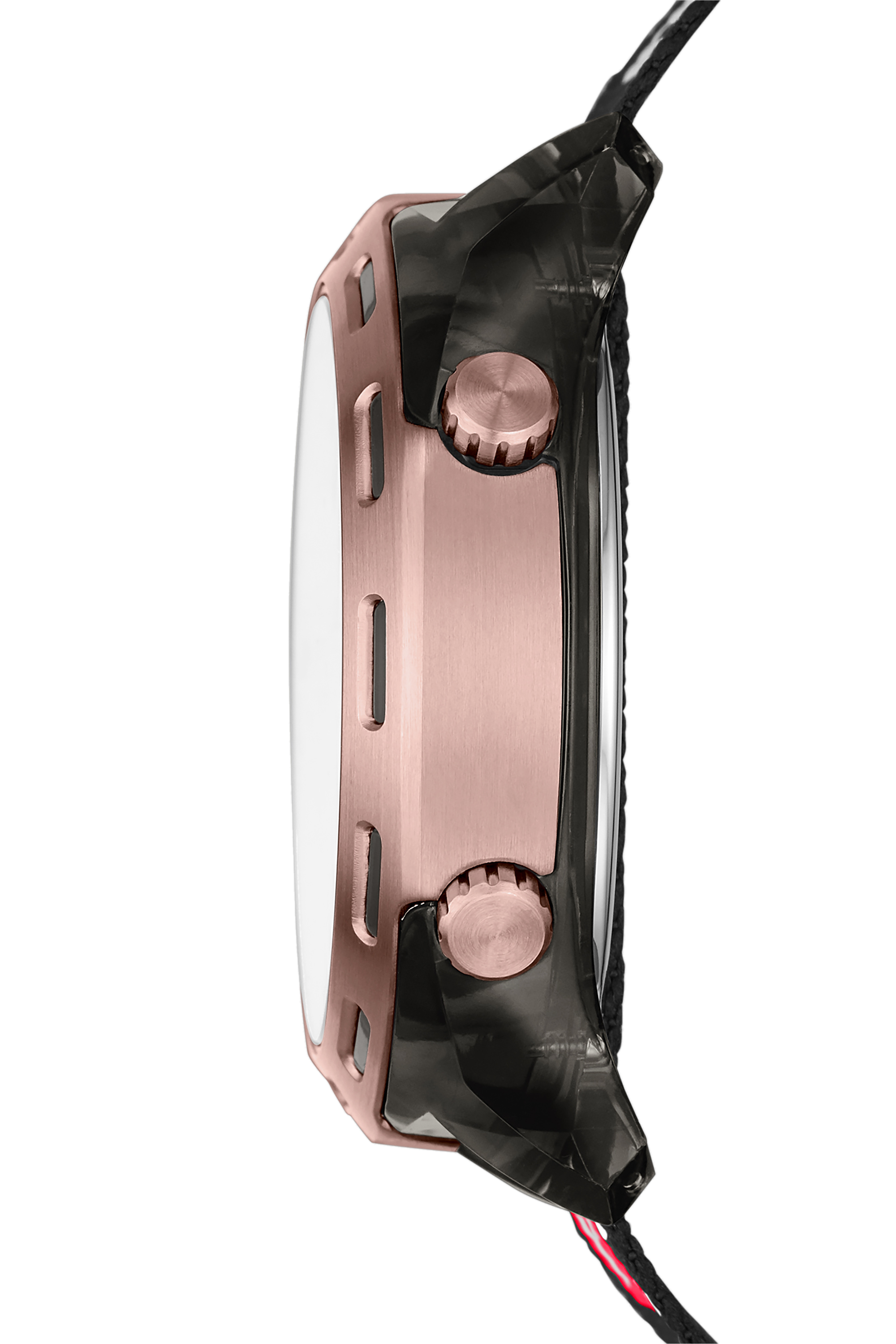 Diesel - DZ1940, Unisex's Crusher digital black nylon watch in Black - 2
