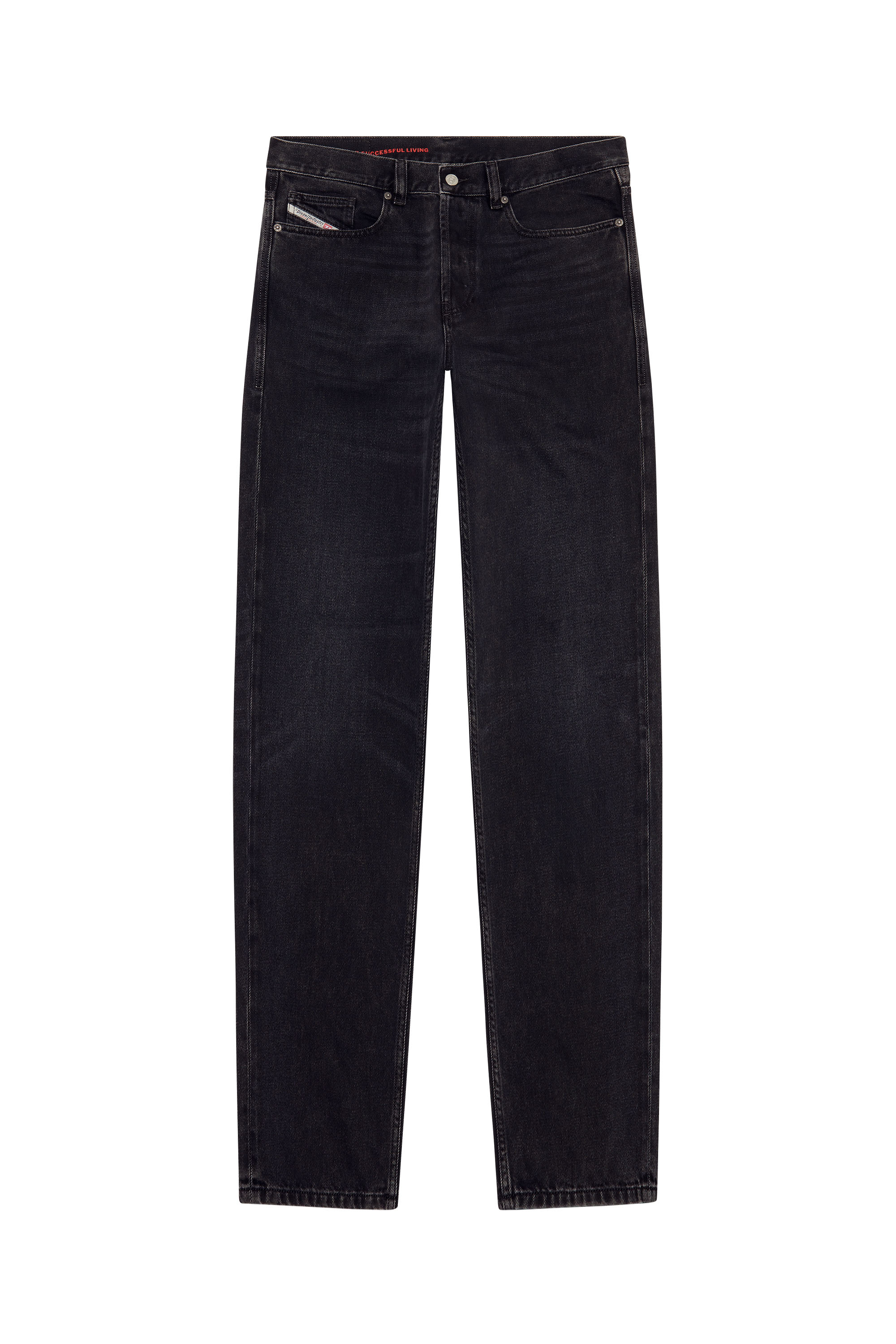 Diesel - Straight Jeans 2010 D-Macs 09B88, Man's Straight Jeans - 2010 D-Macs in Black/Dark grey - 3