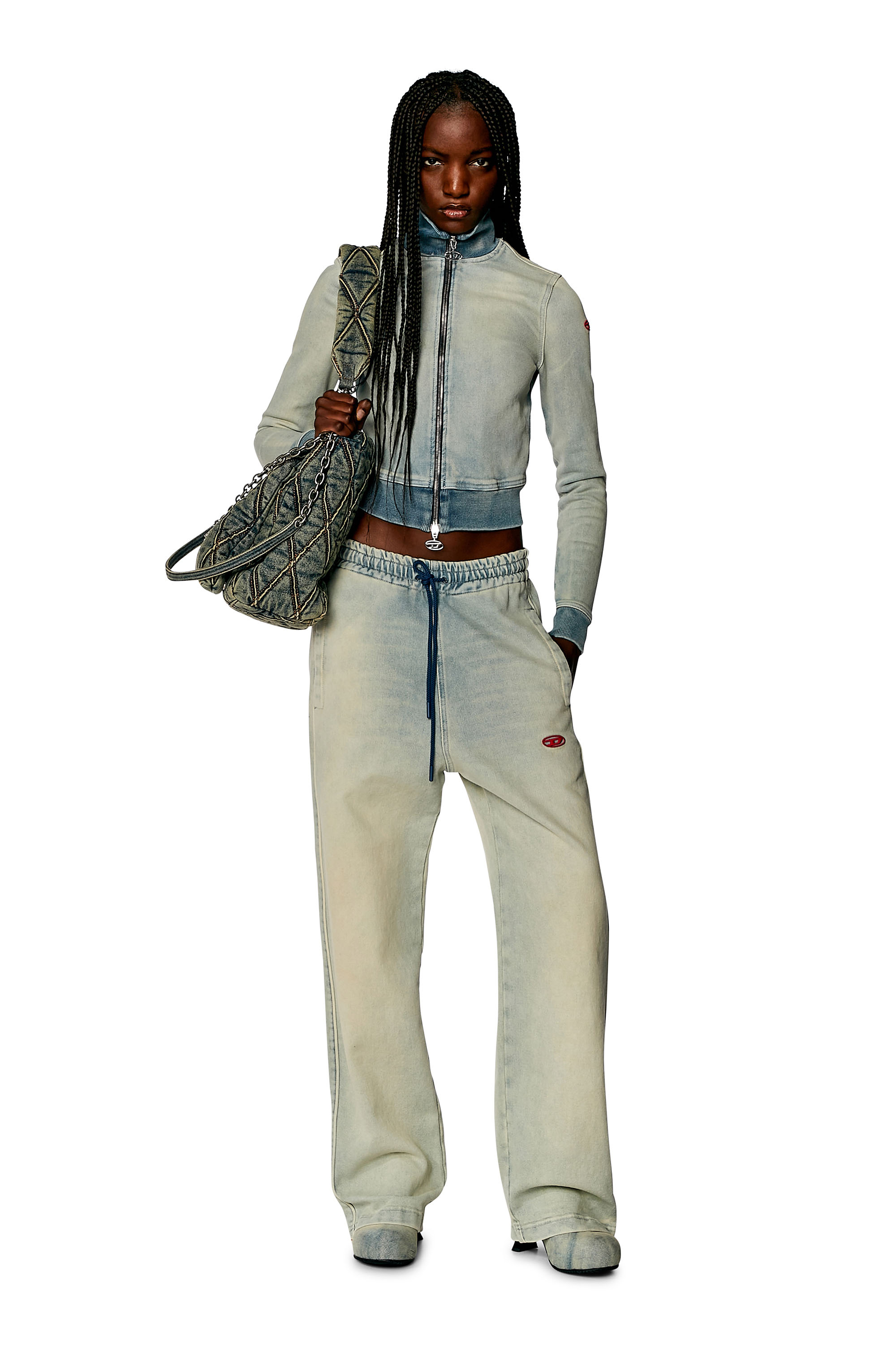Diesel - Unisex's Relaxed D-Martyans Track Denim 068JX, Light Blue - 2