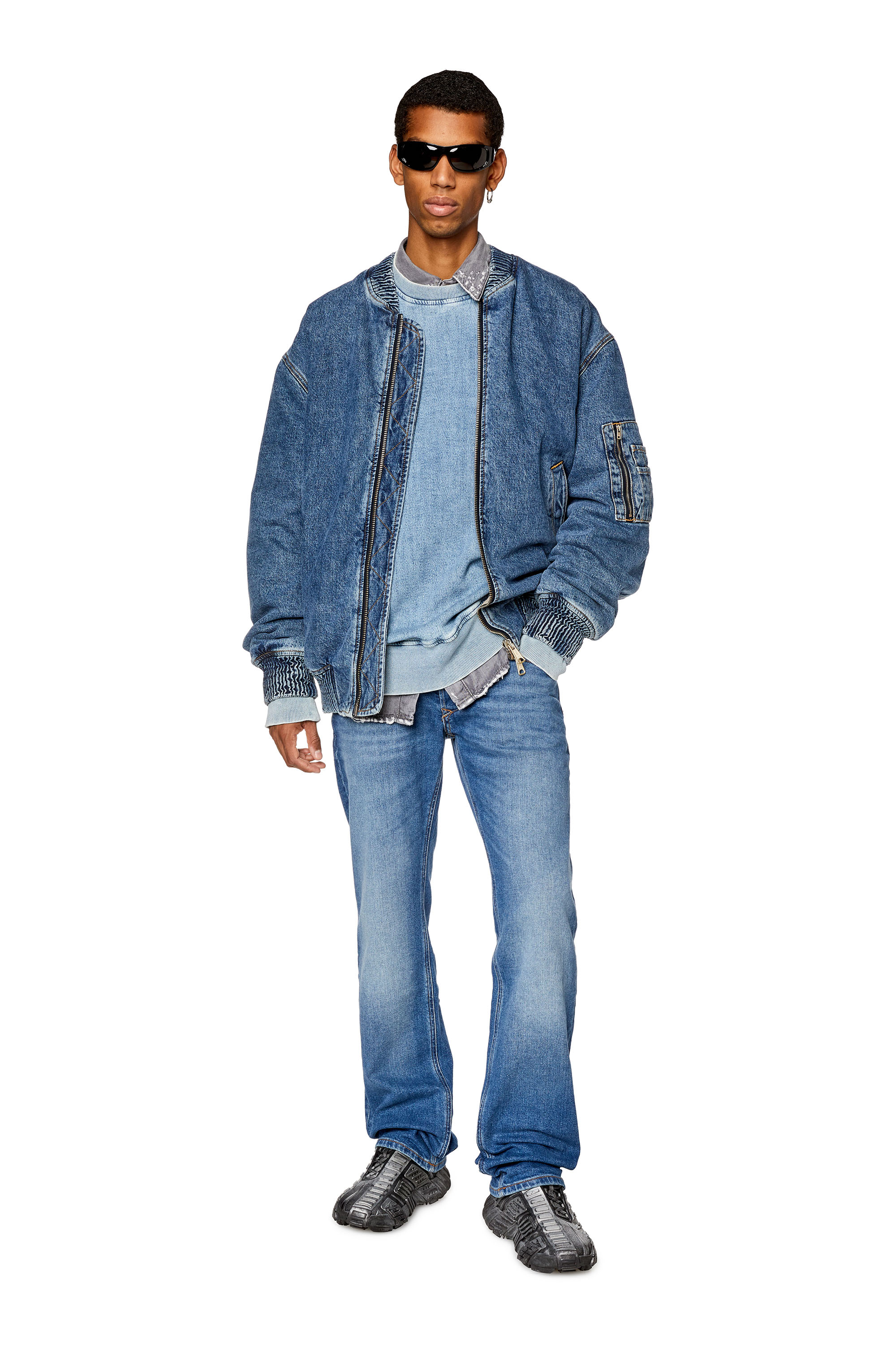 Diesel - Man's Straight Jeans 1985 Larkee 0ENAT, Medium blue - 2