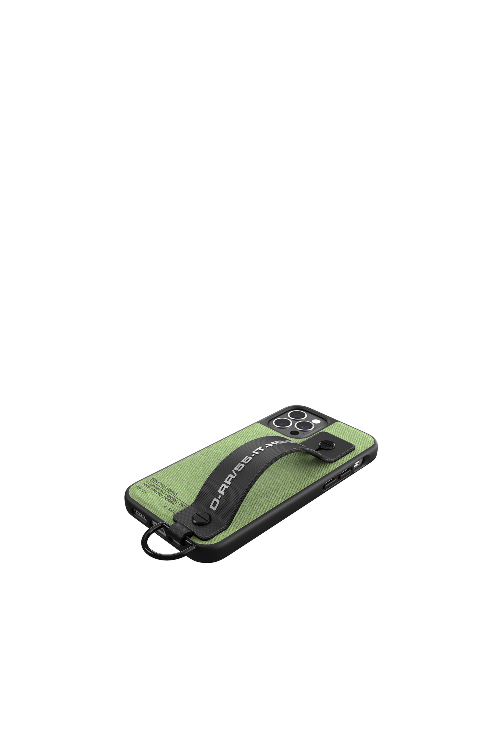 Diesel - 44291  HANDSTRAP CASE, Unisex's Handstrap case utility twill for iPhone 12 / 12 Pro in Green - 4