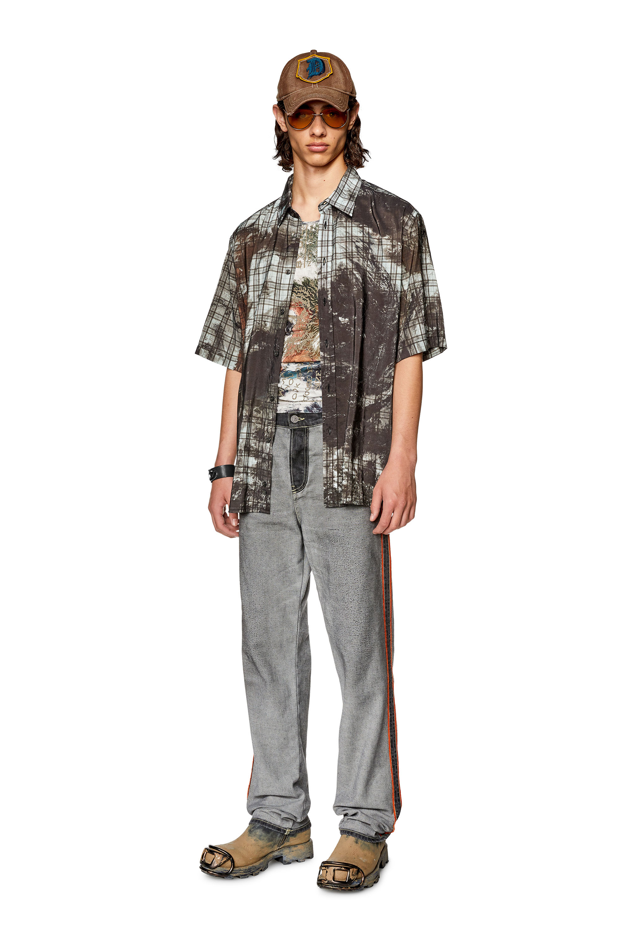 Diesel - Man's Straight Jeans 2020 D-Viker 09G99, Black/Dark grey - 2