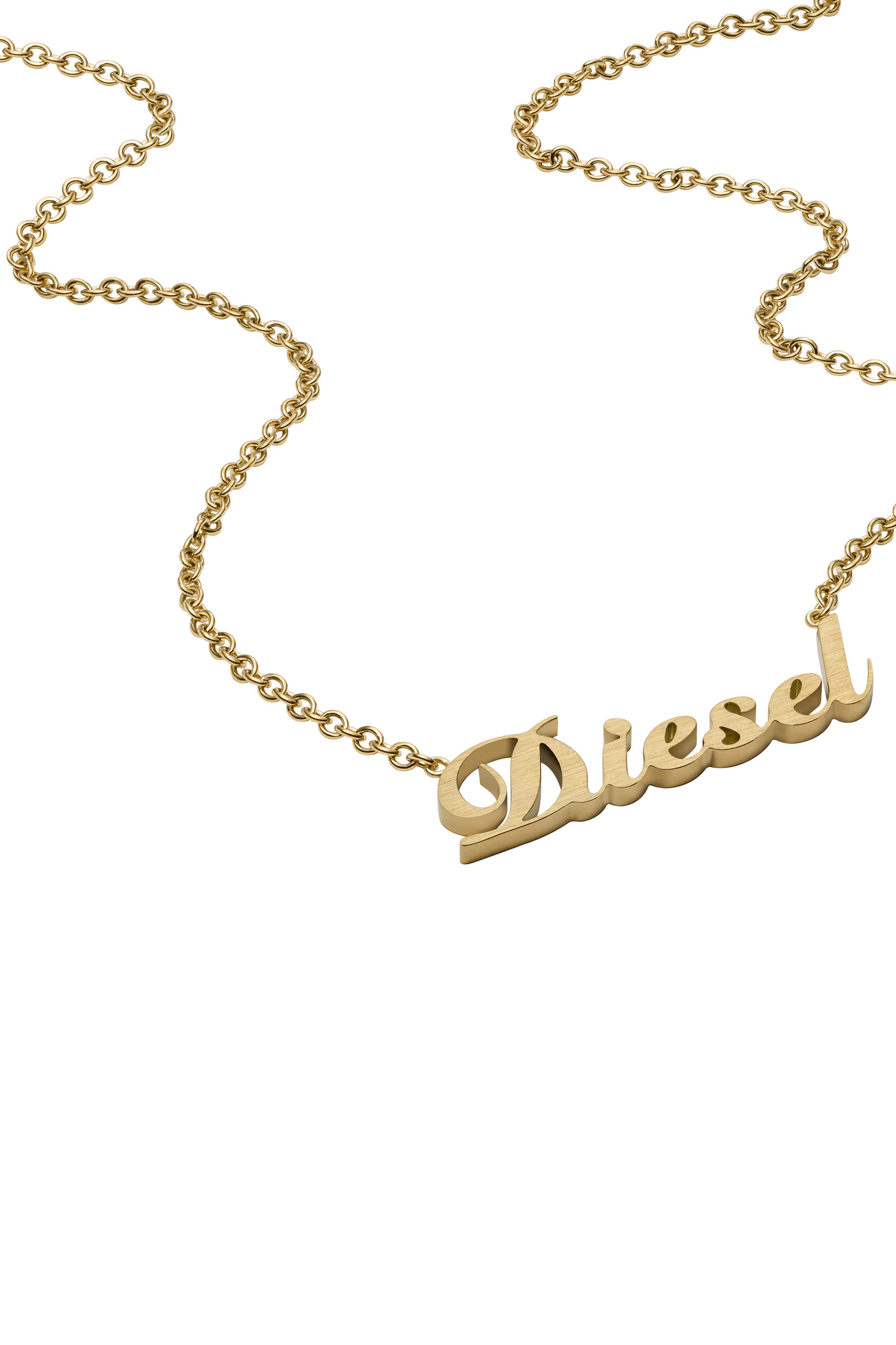 Diesel - DX1372, Unisex's Gold Stainless Steel Chain Necklace in Gold - 1