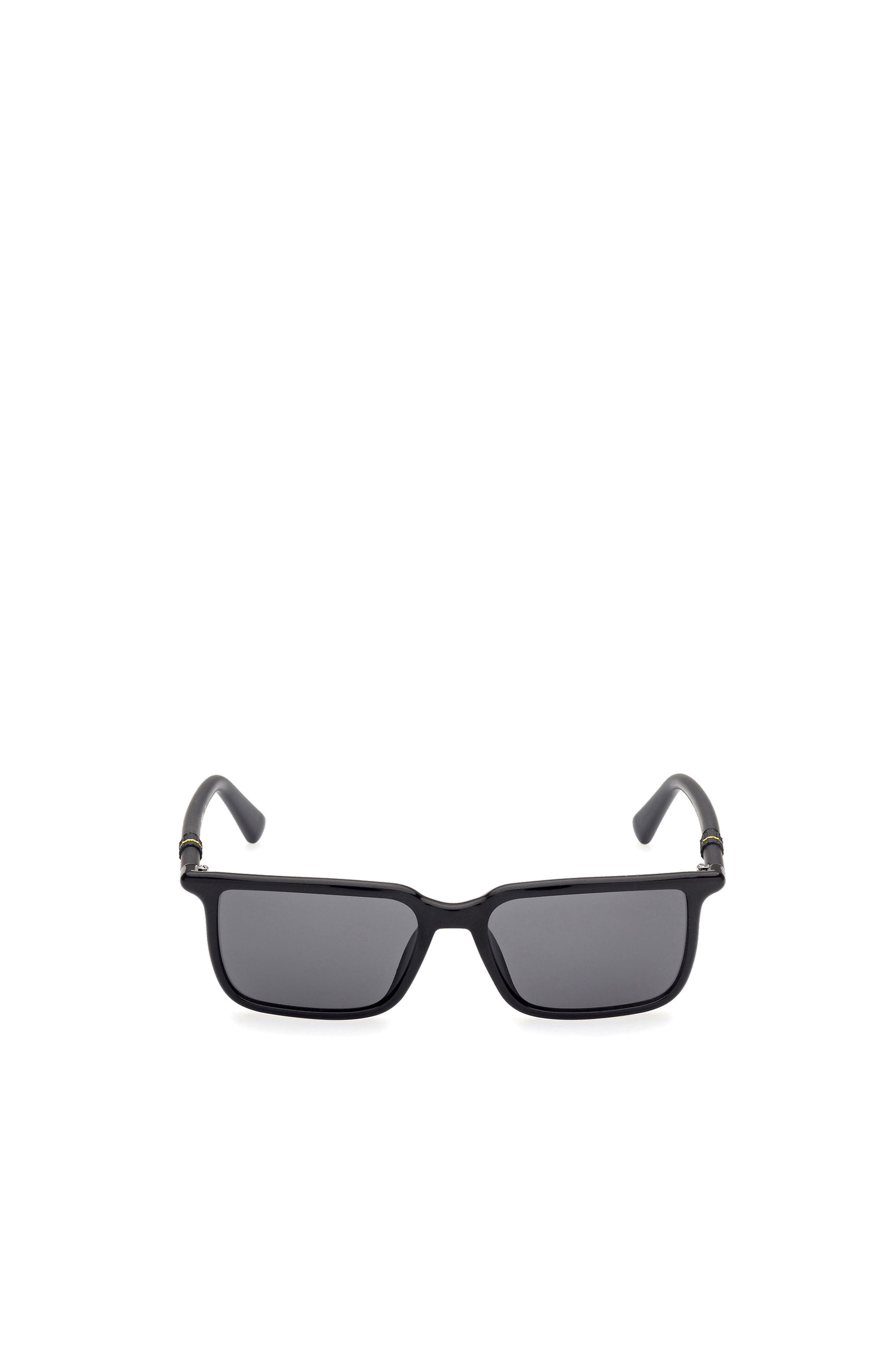 Diesel - DL0331, Man's Navigator sunglasses in injected acetate in Black - 1