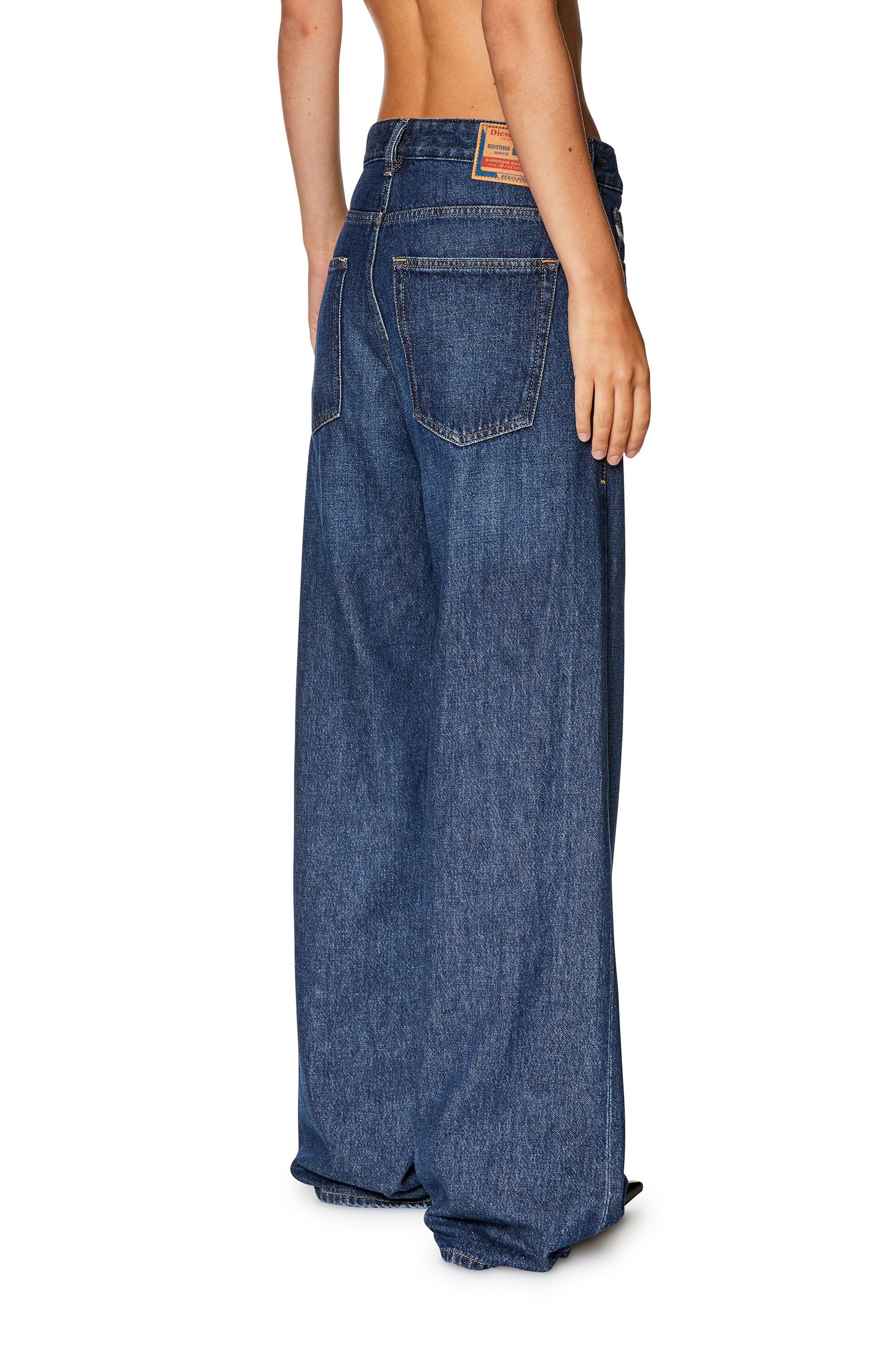Diesel - Woman's Relaxed Jeans 1996 D-Sire 09C03, Dark Blue - 4